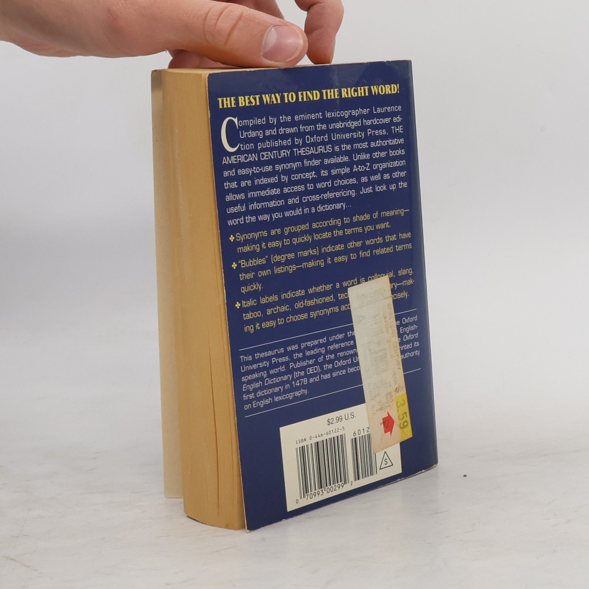 Laurence Urdang The American Century Thesaurus