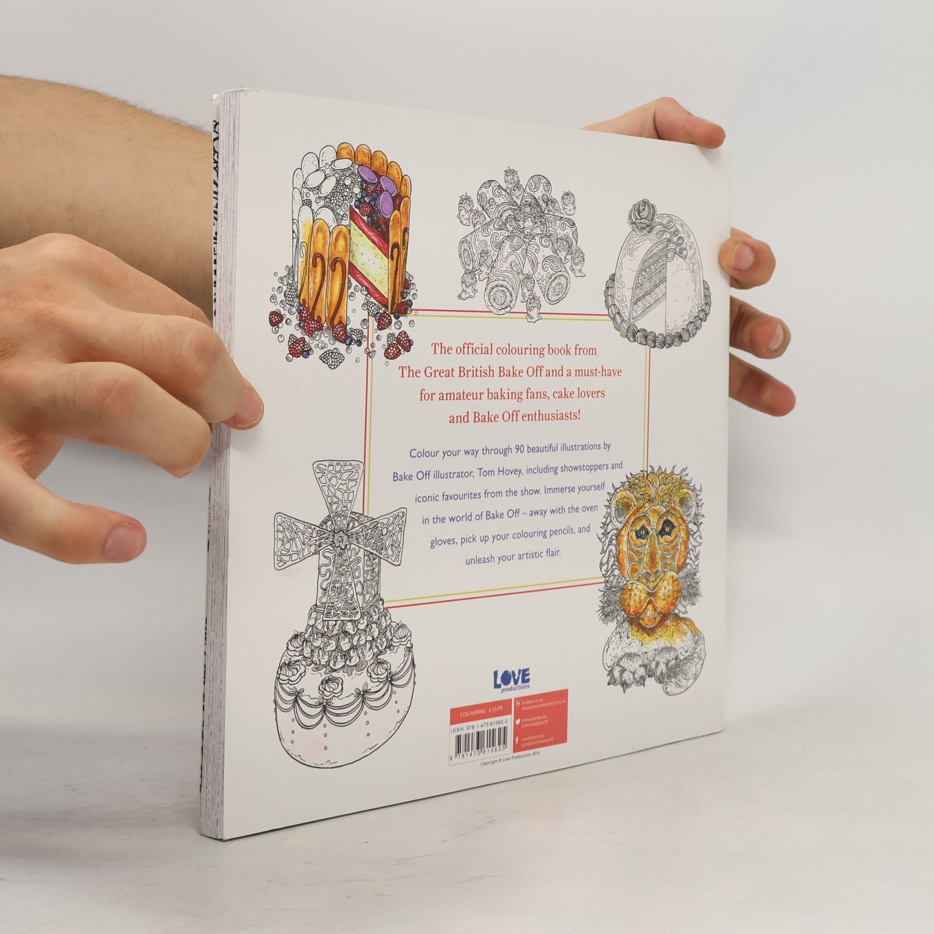 Tom Hovey Great British Bake Off Colouring Book