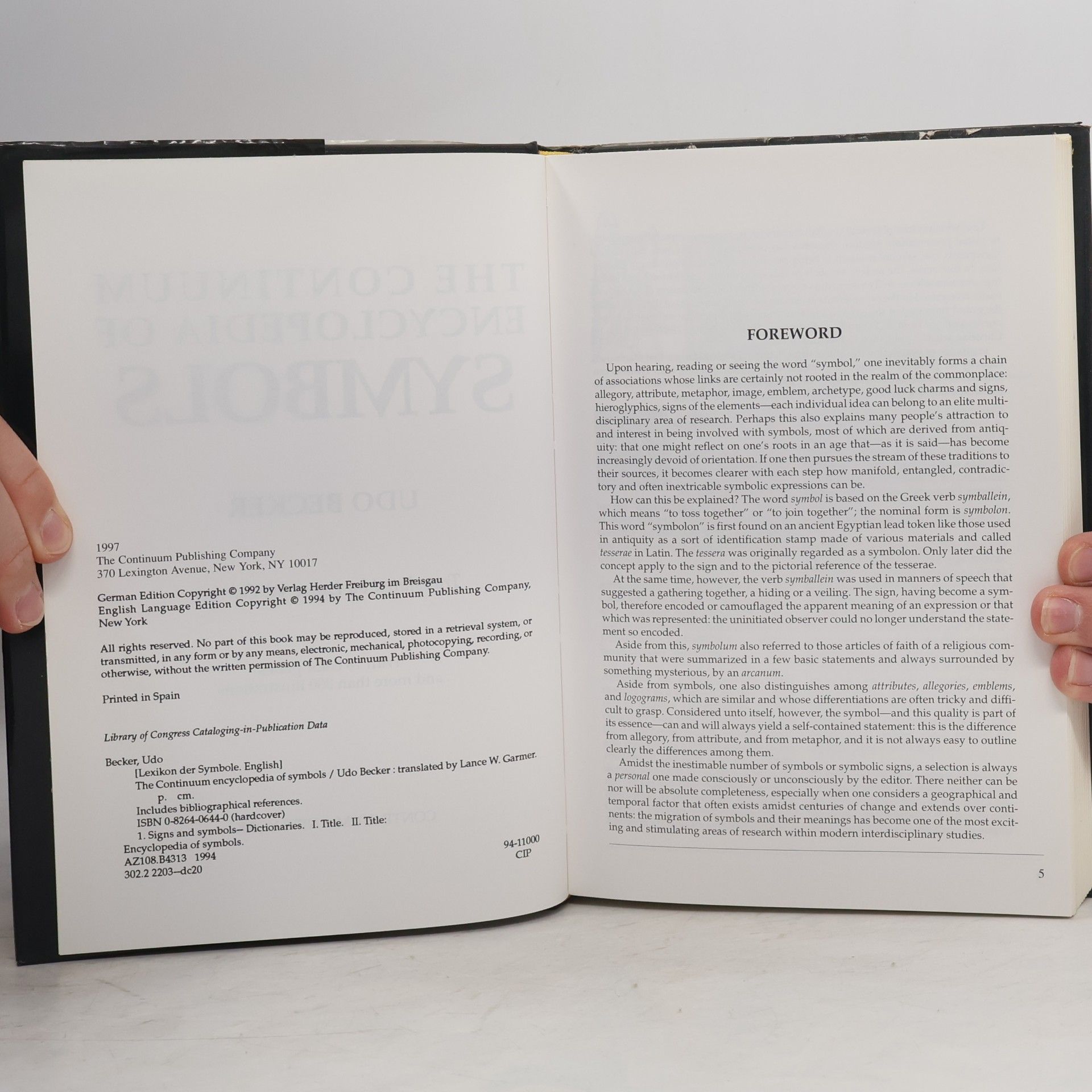 Udo Becker The Continuum Encyclopedia of Symbols