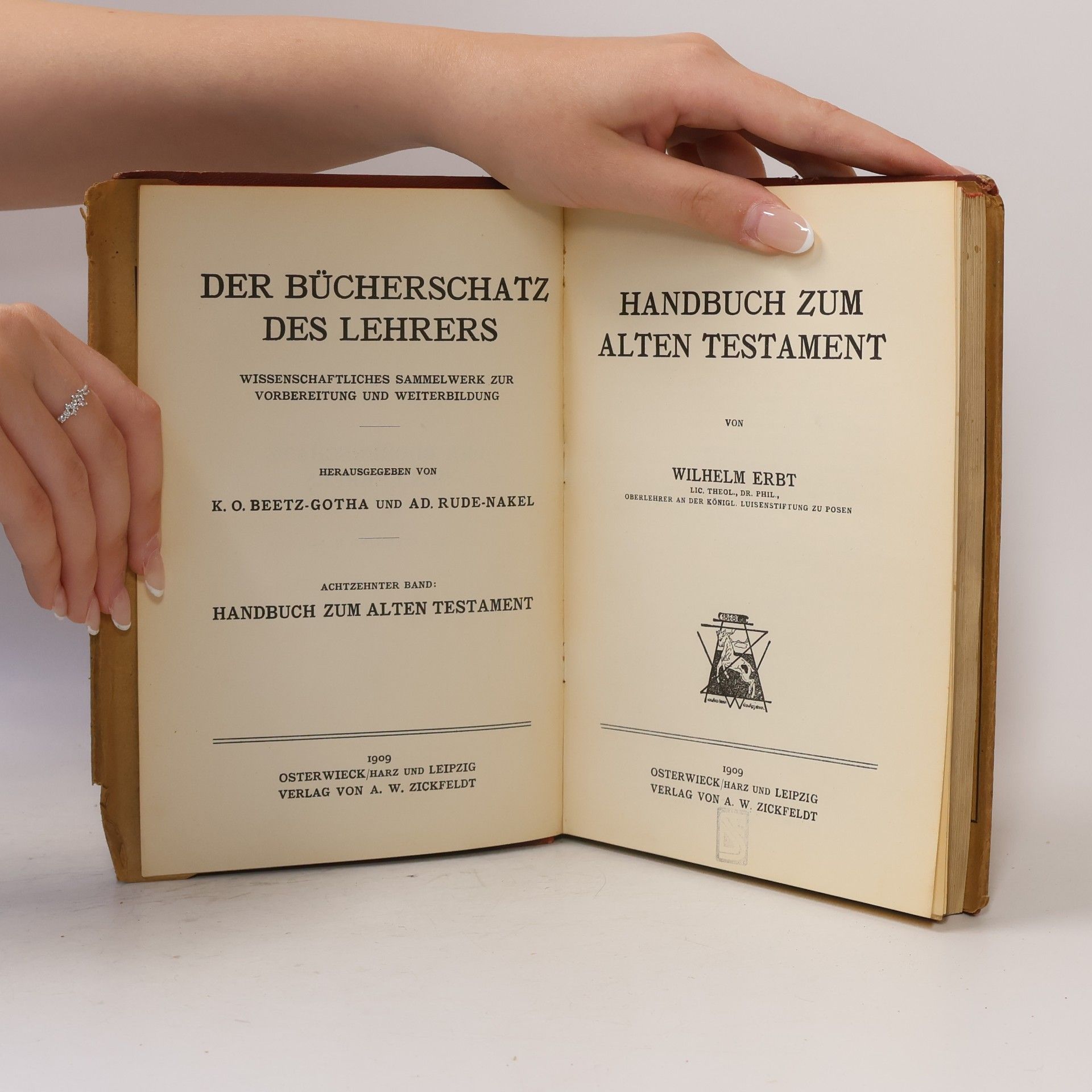 Wilhelm Erbt Handbuch zum Alten Testament