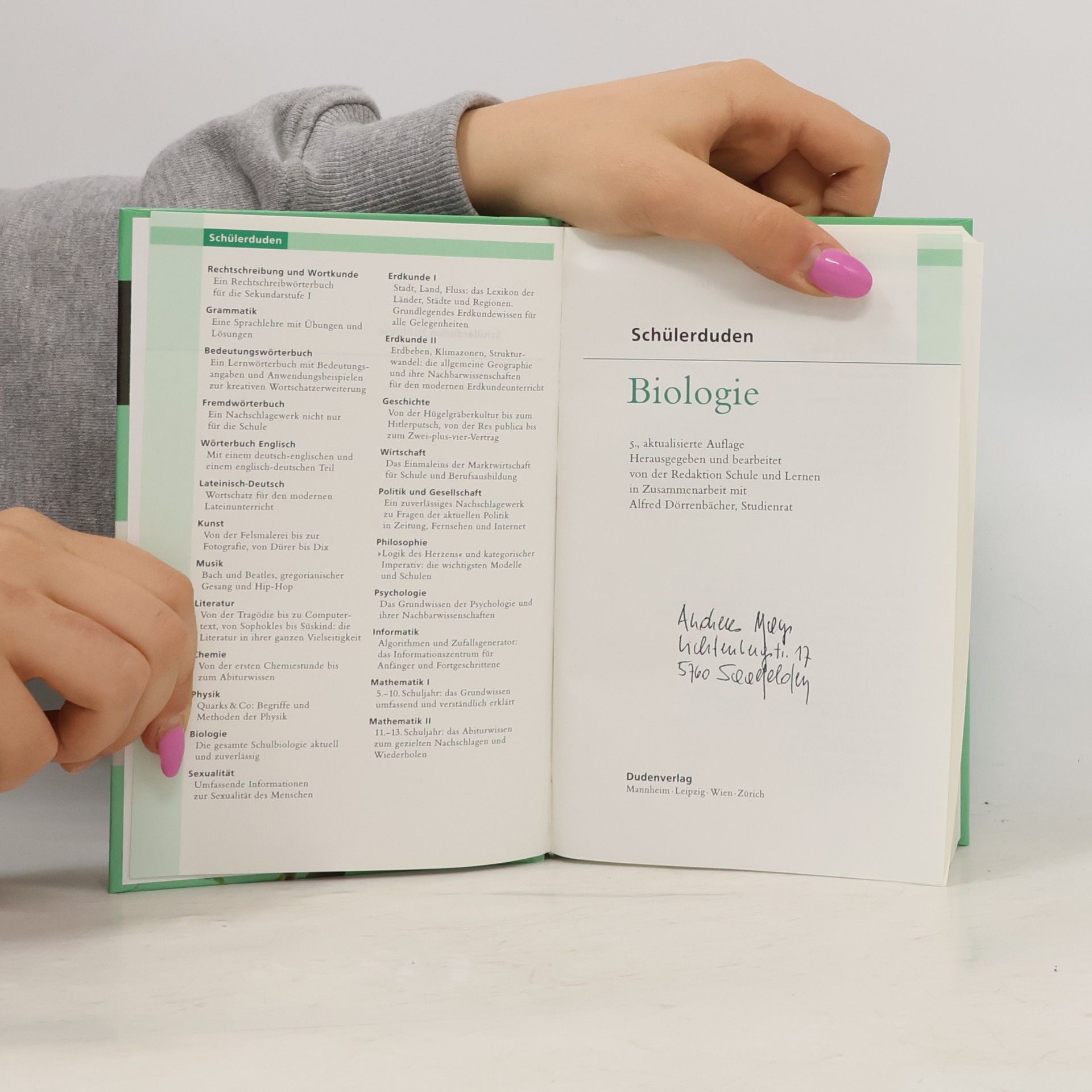 Martin Bergmann Schülerduden, Biologie