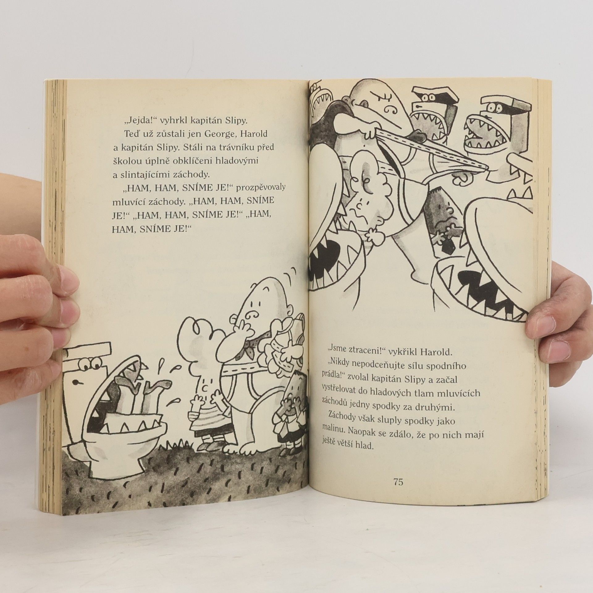 Dav Pilkey Kapitán Slipy a útok mluvících záchodů