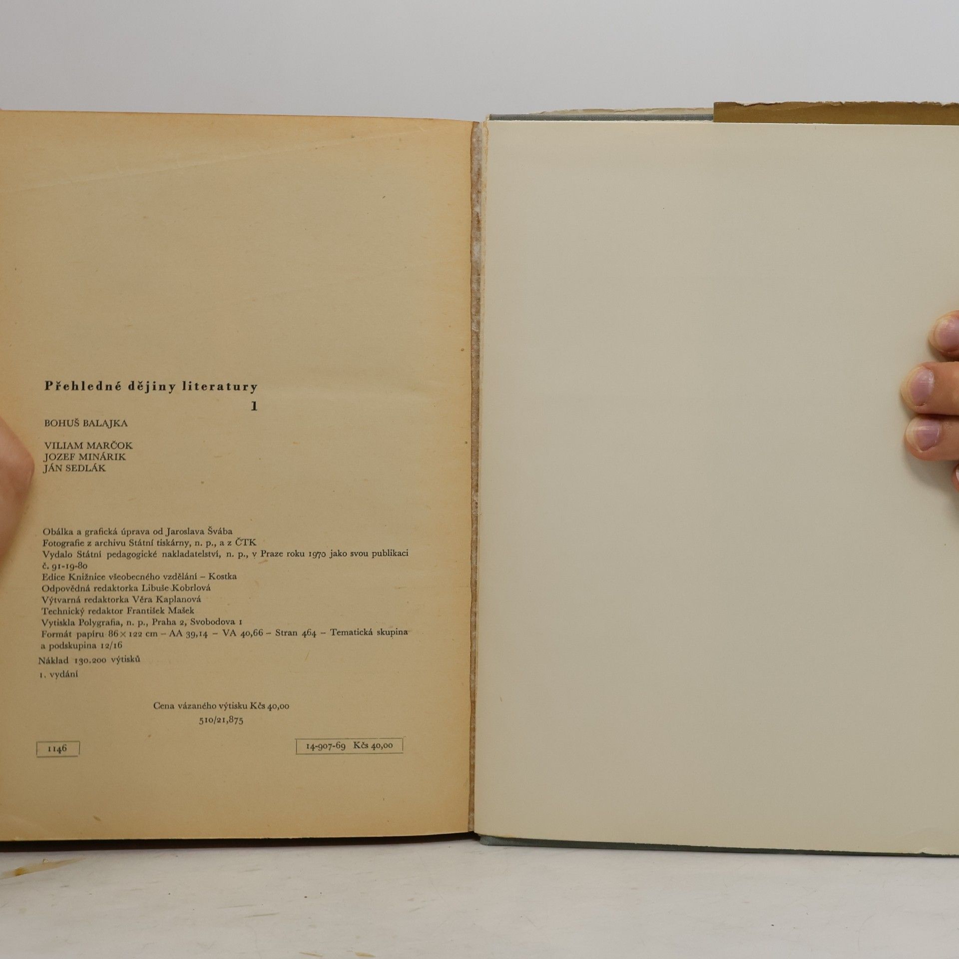 Bohumil Balajka Přehledné dějiny literatury I.