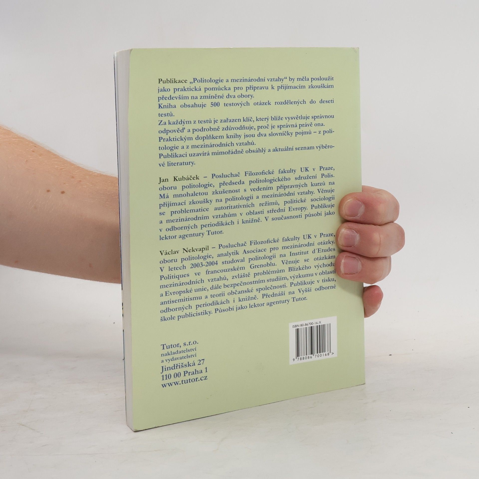 Jan Kubáček Politologie a mezinárodní vztahy