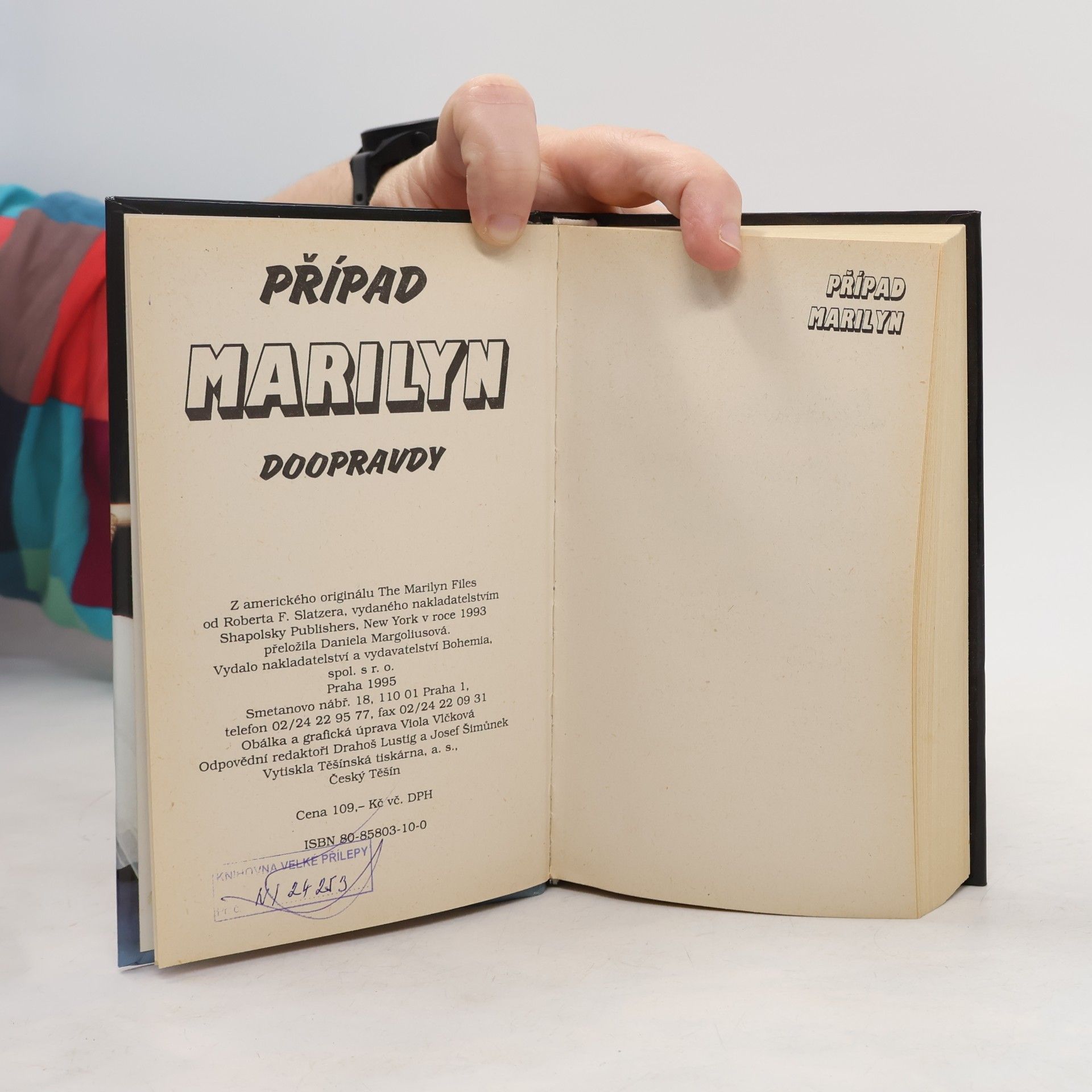 Robert J. Slatzer Případ Marilyn doopravdy