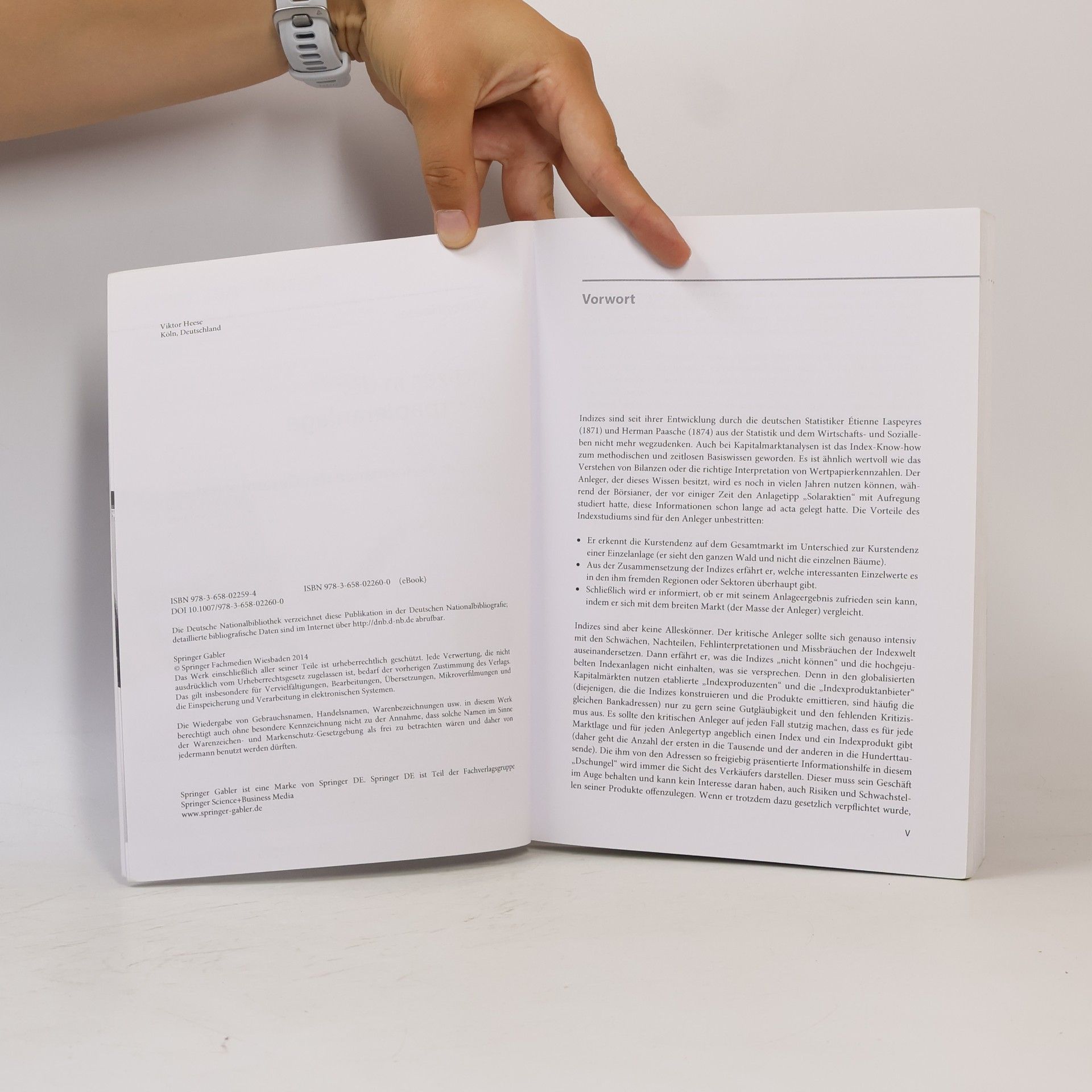 Viktor Heese Indizes in der Wertpapieranlage