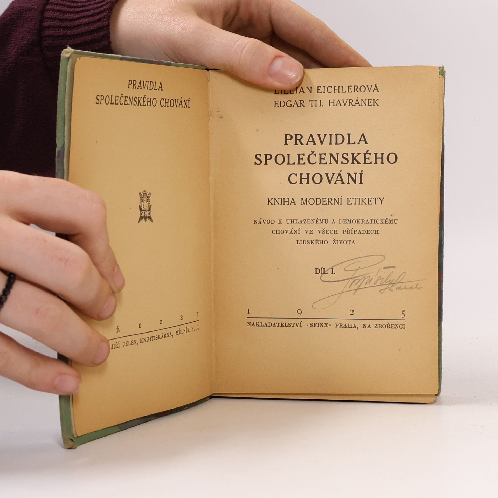 Lillian Eichlerová Pravidla společenského chování I.