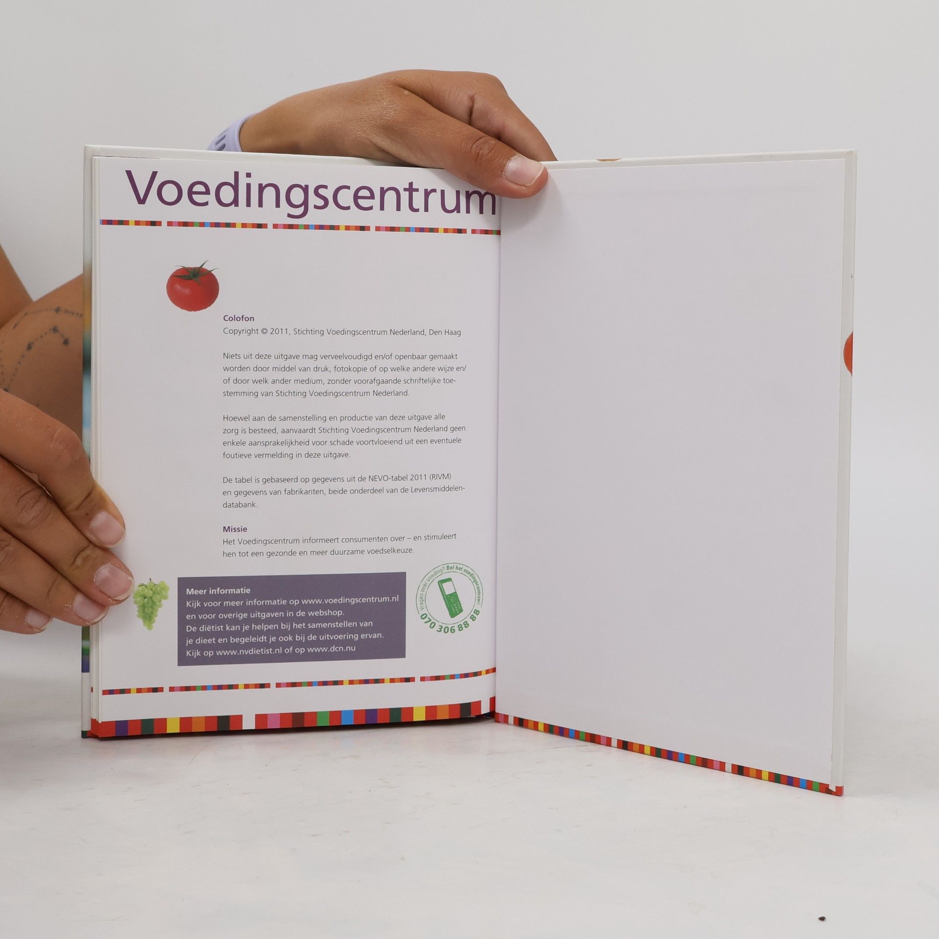 Eettabel; handig hulpmiddel bij gezond eten en diëten - Vernieuwd! Van meer dan 1600 producten