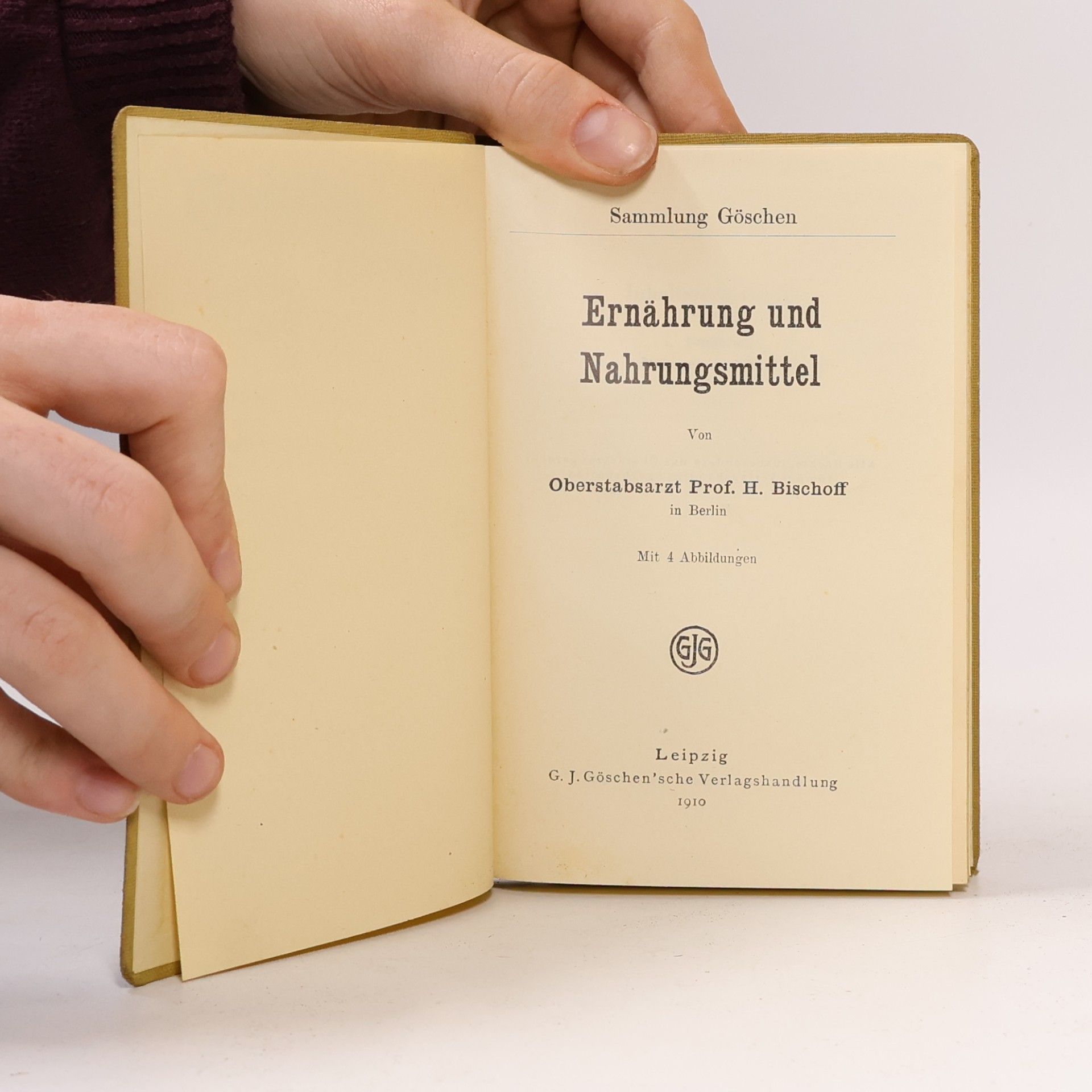 Heinrich Bischoff Ernährung und Nahrungsmittel