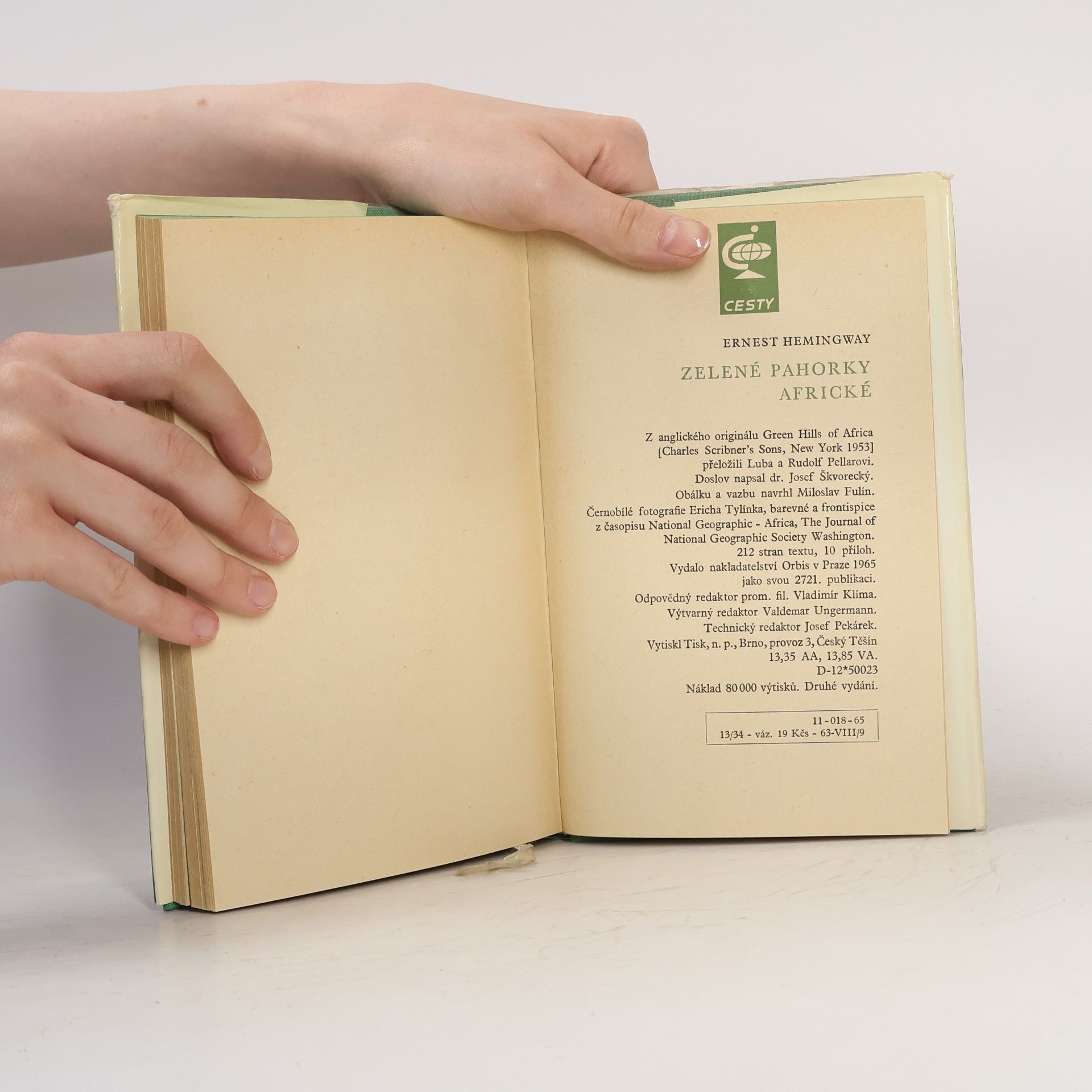 Ernest Hemingway Zelené pahorky africké