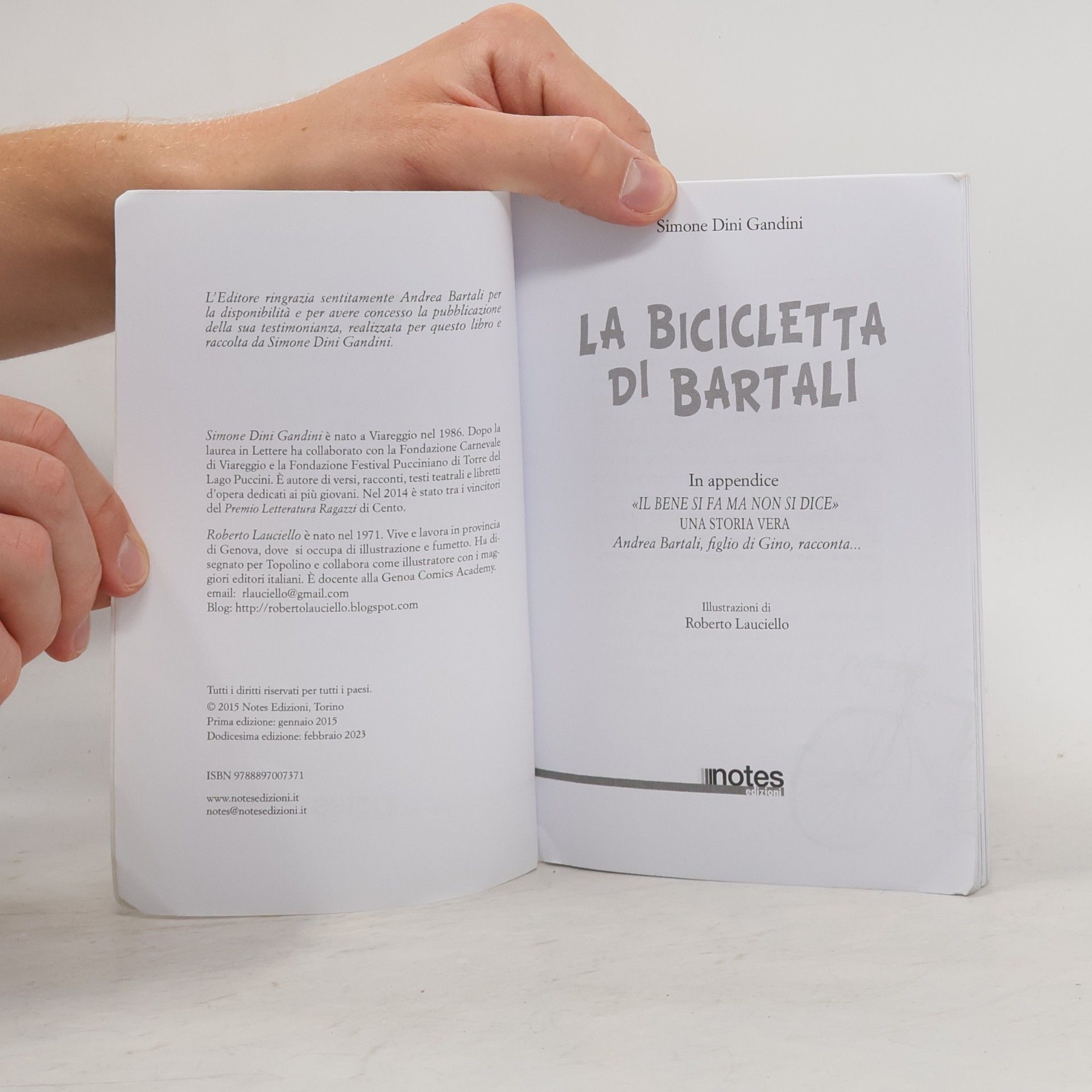 Simone Dini Gandini Nuvole: La bicicletta di Bartali