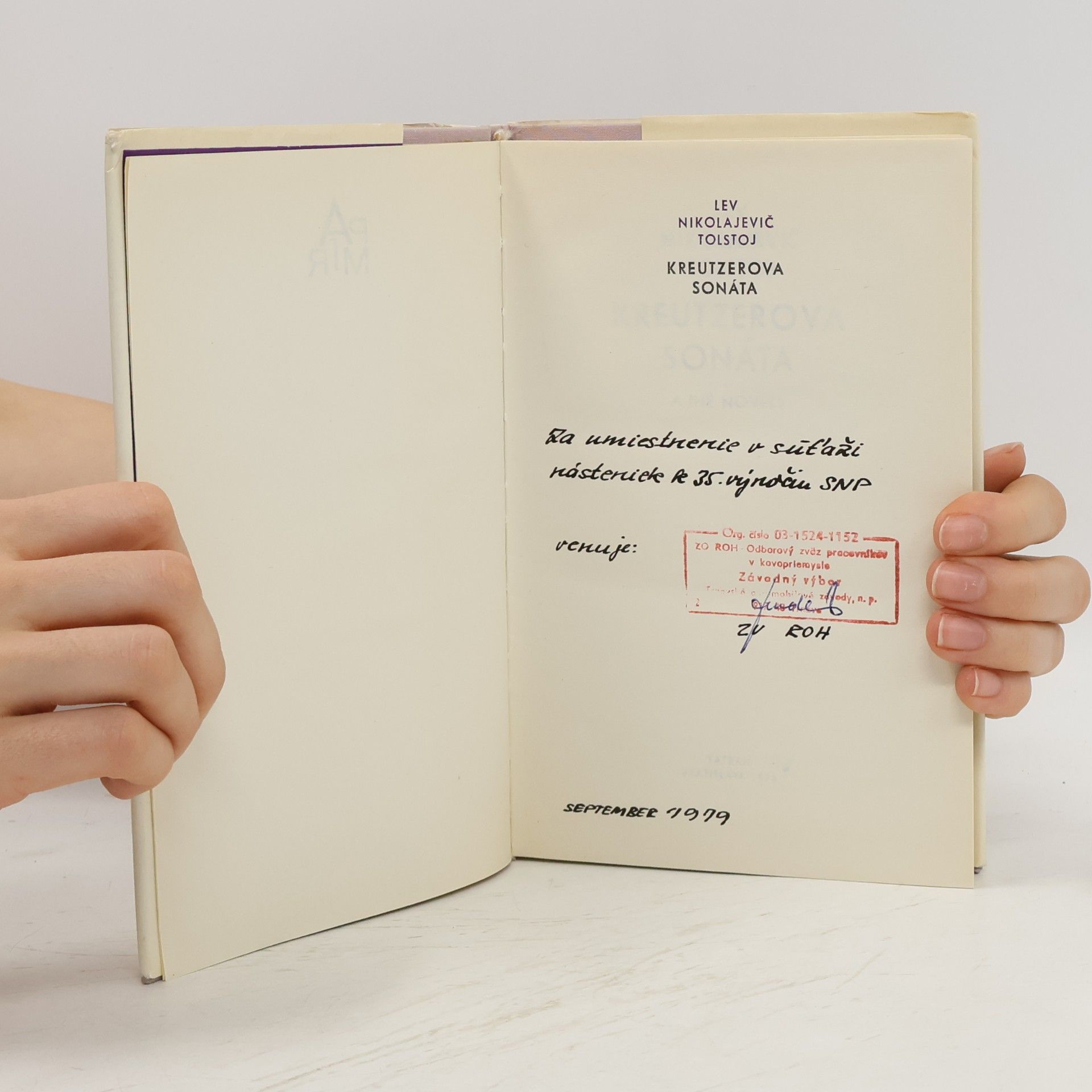 Lew Nikolajewitsch Tolstoi Kreutzerova sonáta