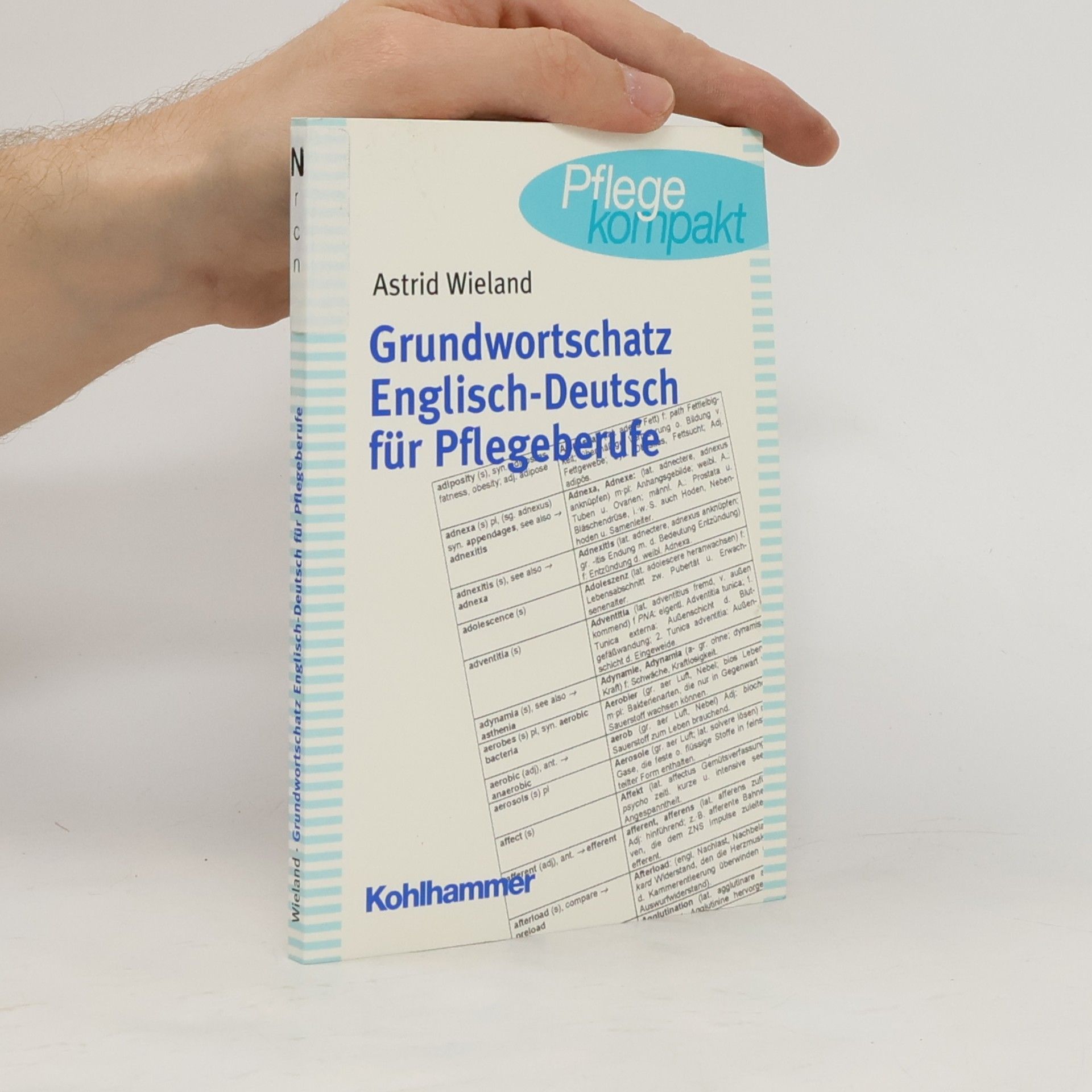 Astrid Wieland Pflege kompakt: Grundwortschatz Englisch-Deutsch für Pflegeberufe