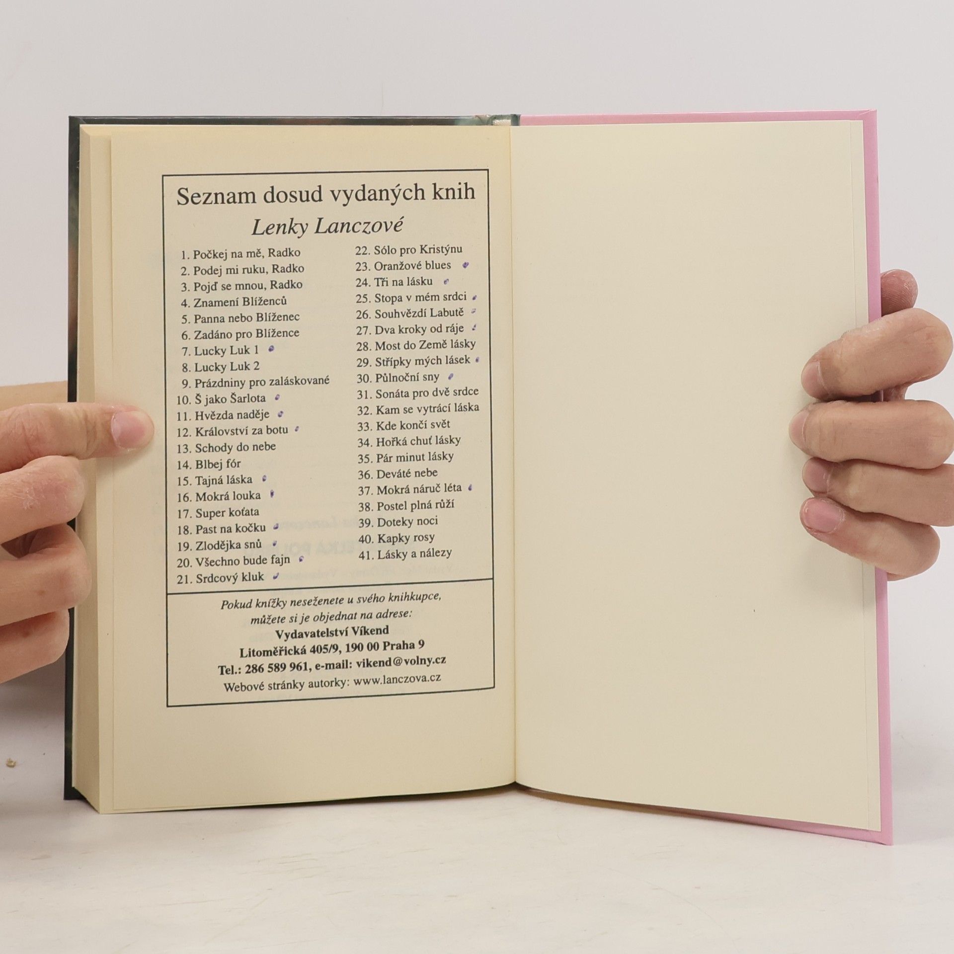 Lenka Lanczová Sběratelka polibků