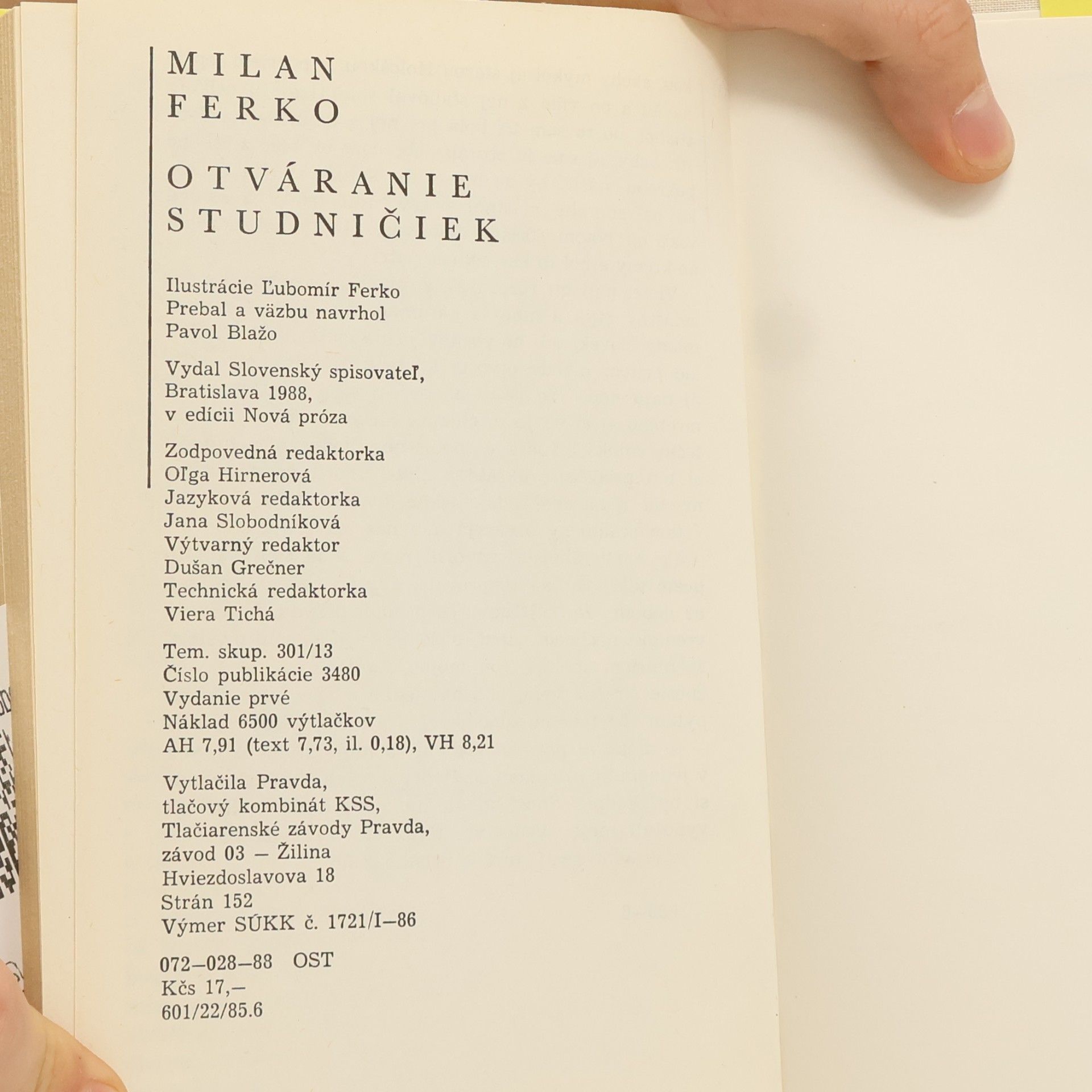 Milan Ferko Otváranie studničiek