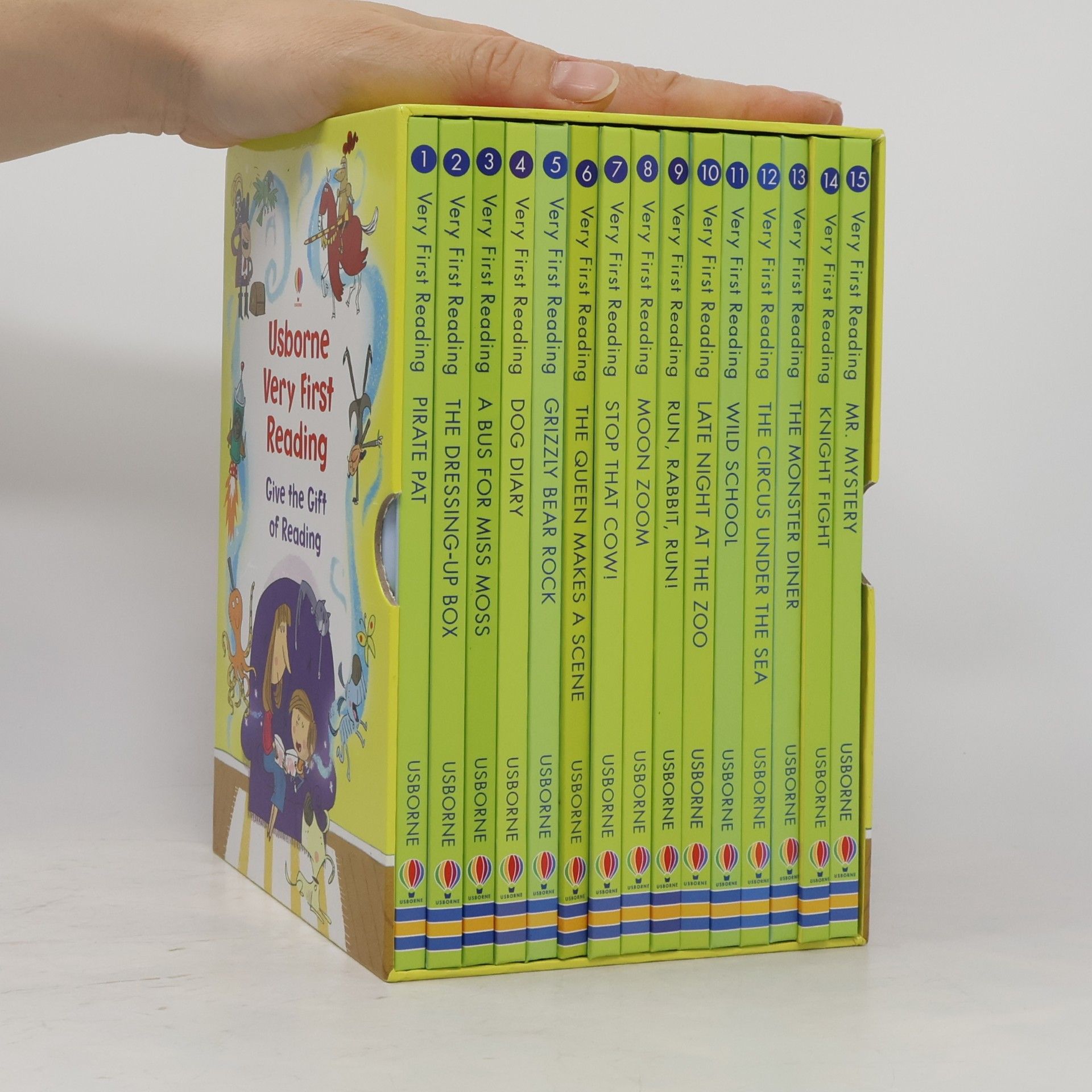 AA.VV. Usborne Very First Reading 1-14 + Parent's Guide (nekompletní, 15 svazků v boxu)