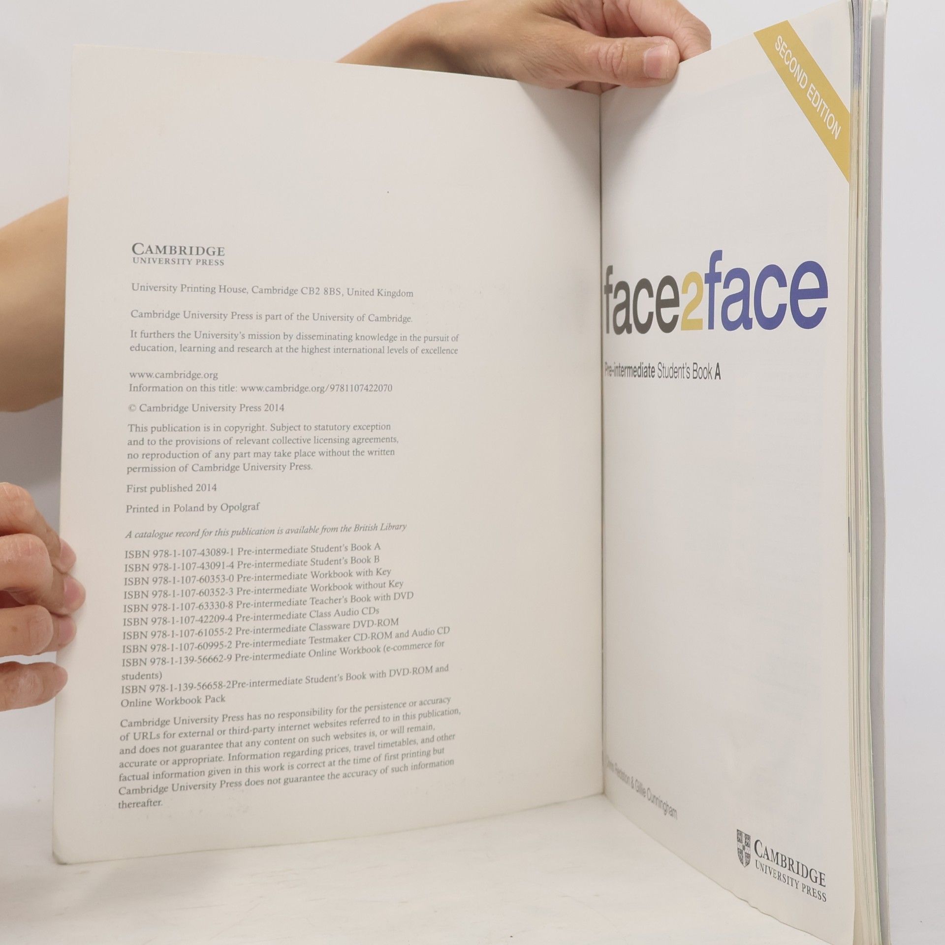 Chris Redston Face2face Pre-Intermediate Student's Book A
