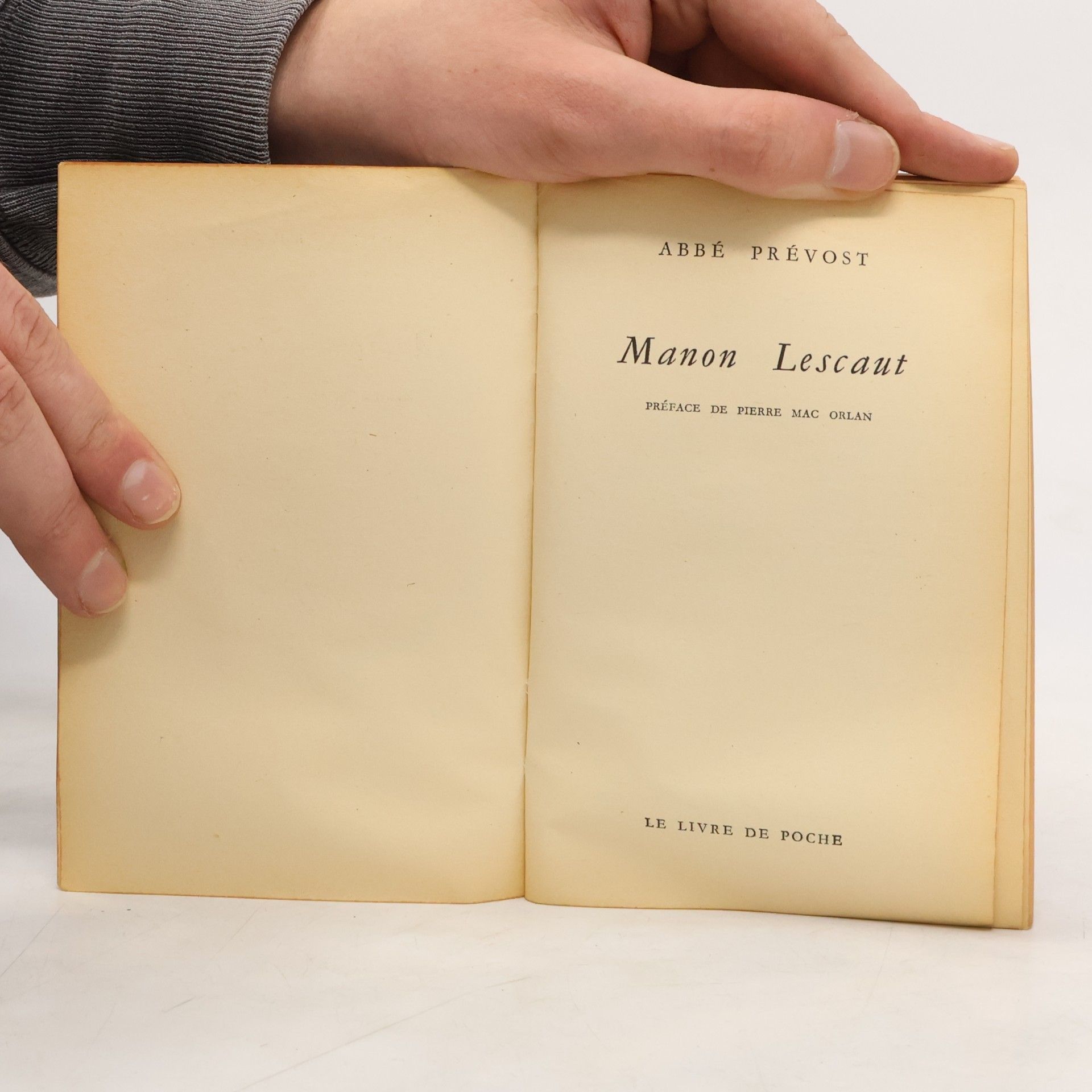 Antoine François Prévost Manon Lescaut