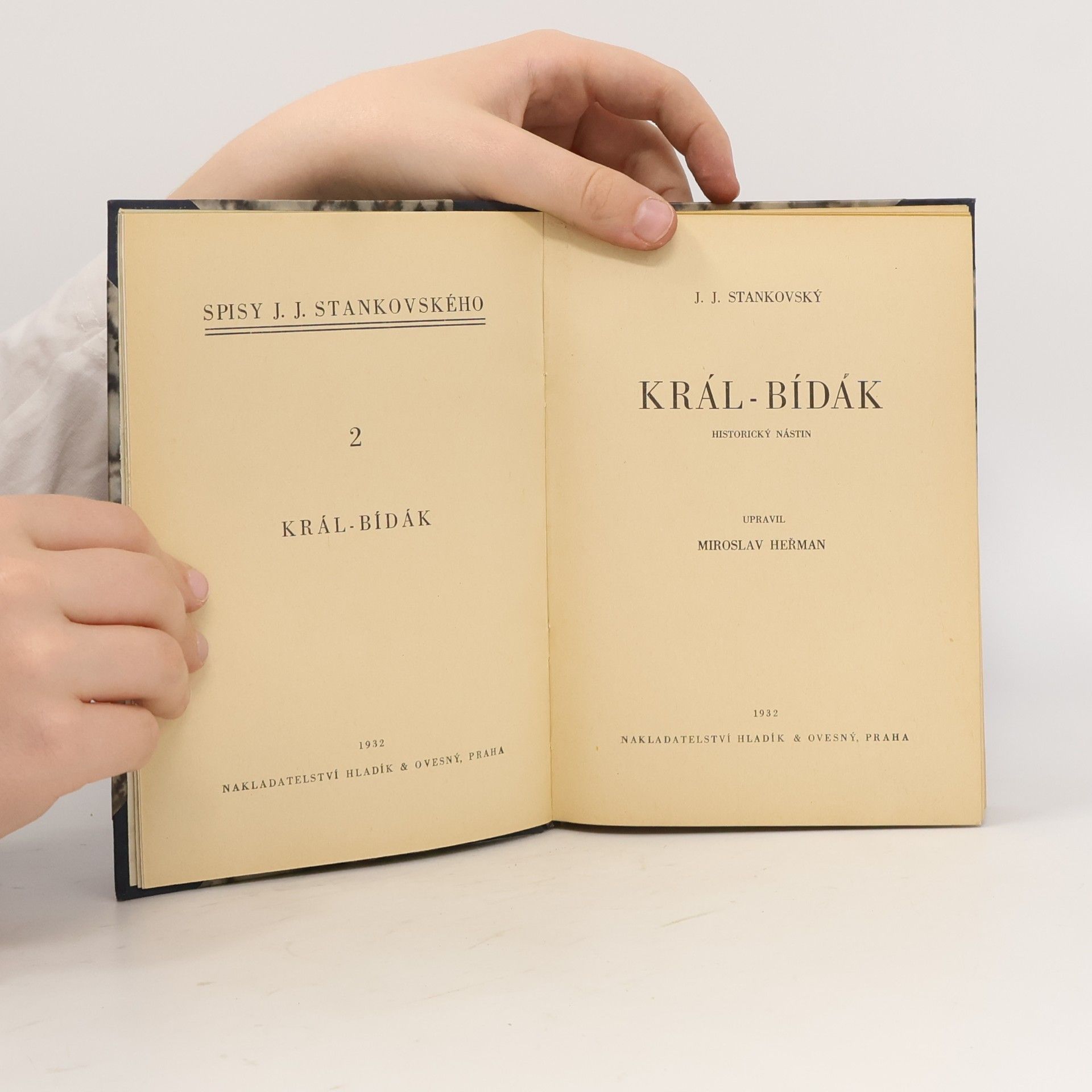 Josef Jiří Stankovský Král-bídák. Historický nástin