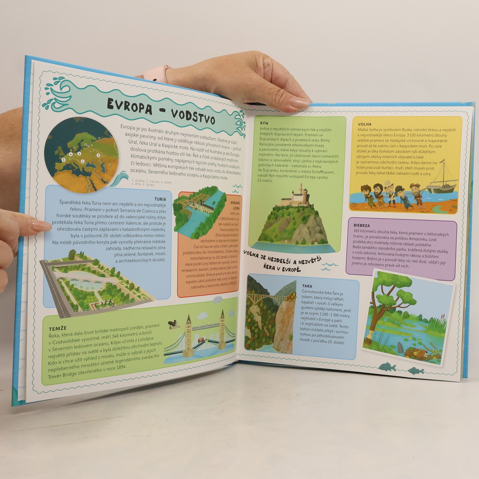 Tomáš Tůma Atlas řek pro děti : objevujte řeky světa na šesti rozkládacích mapách