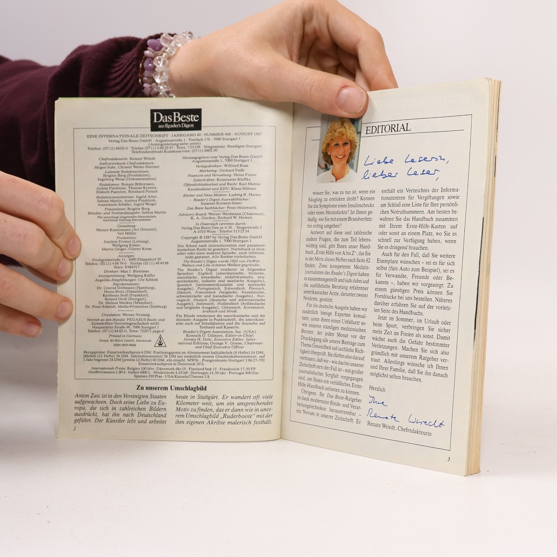 Auteurscollectief Das Beste aus Reader's Digest August 1987