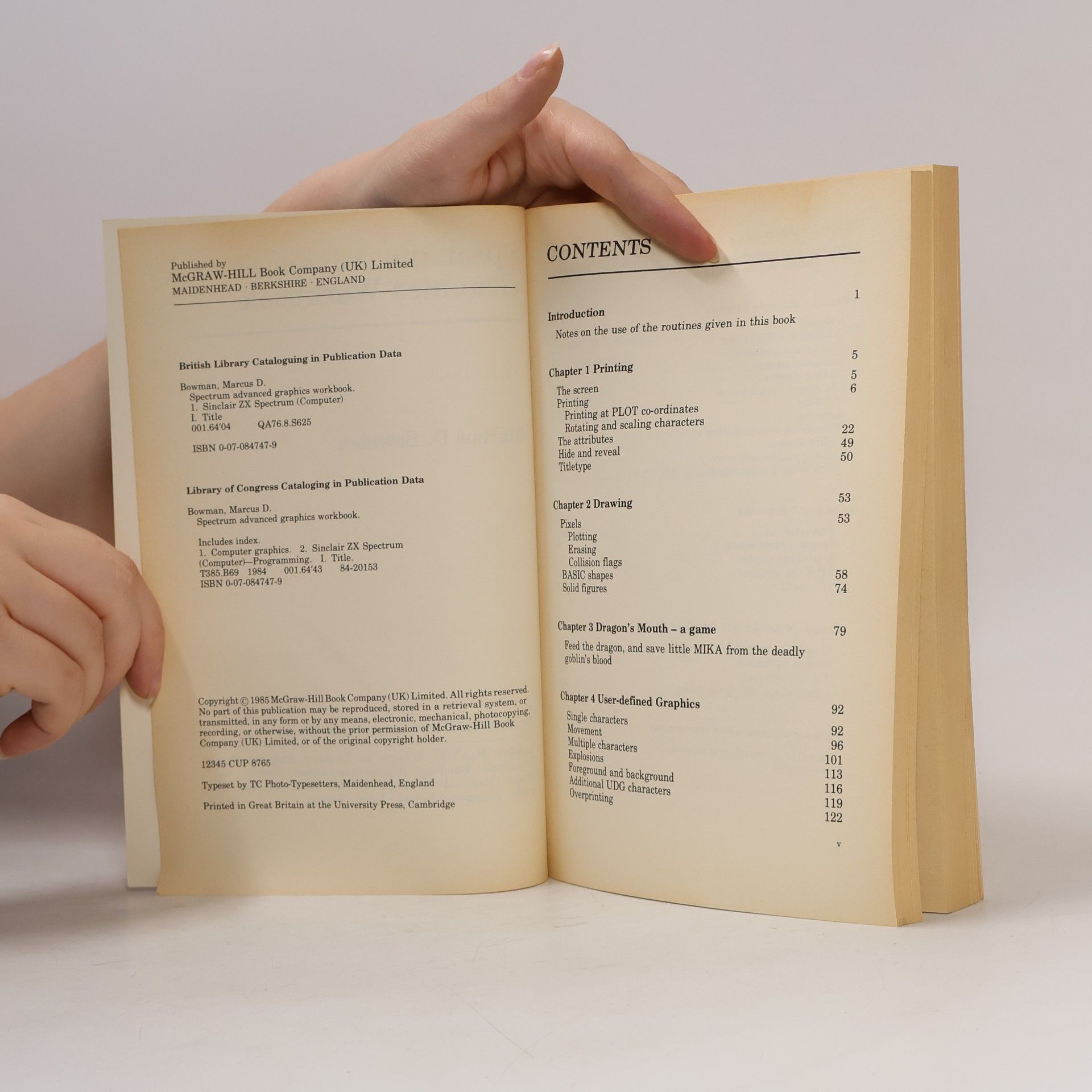 Marcus D. Bowman Spectrum Advanced Graphics Workbook