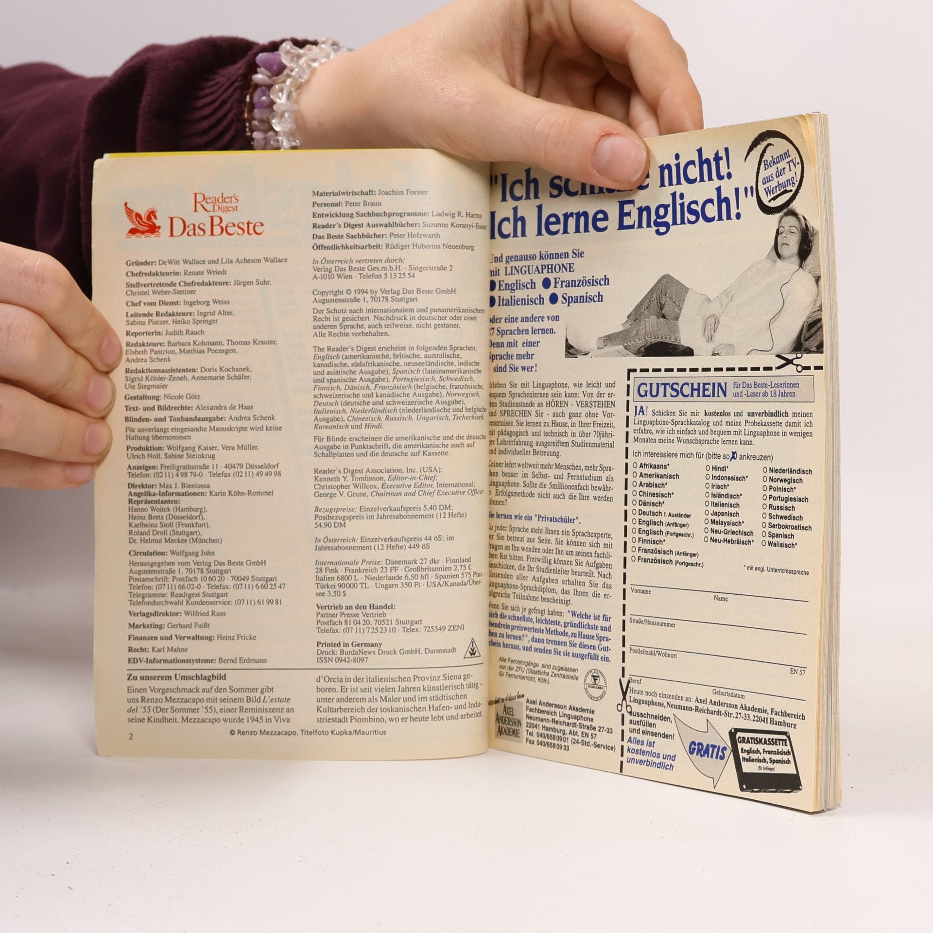Auteurscollectief Reader's Digest Das Beste März 1994