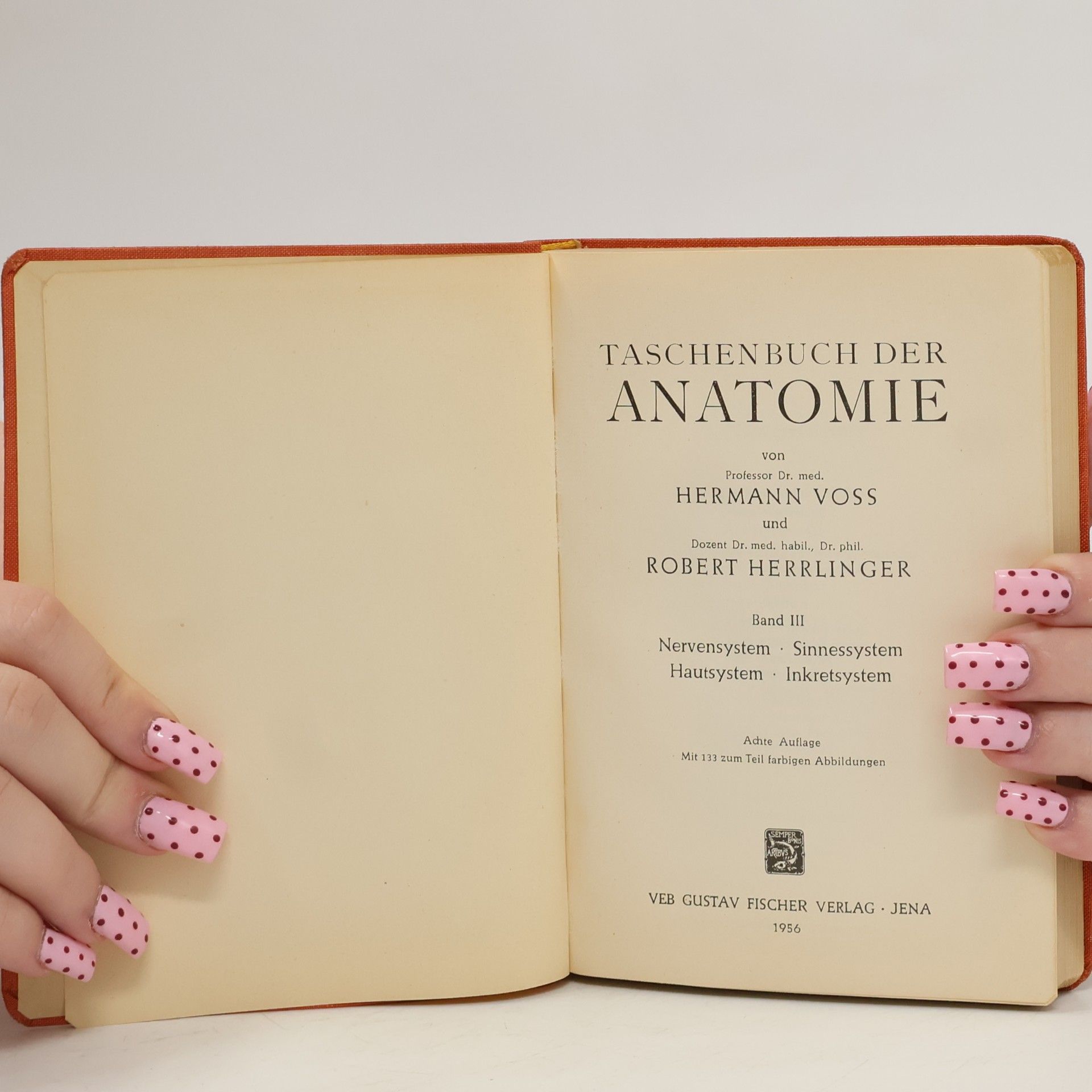 Hermann Voss Taschenbuch der Anatomie III