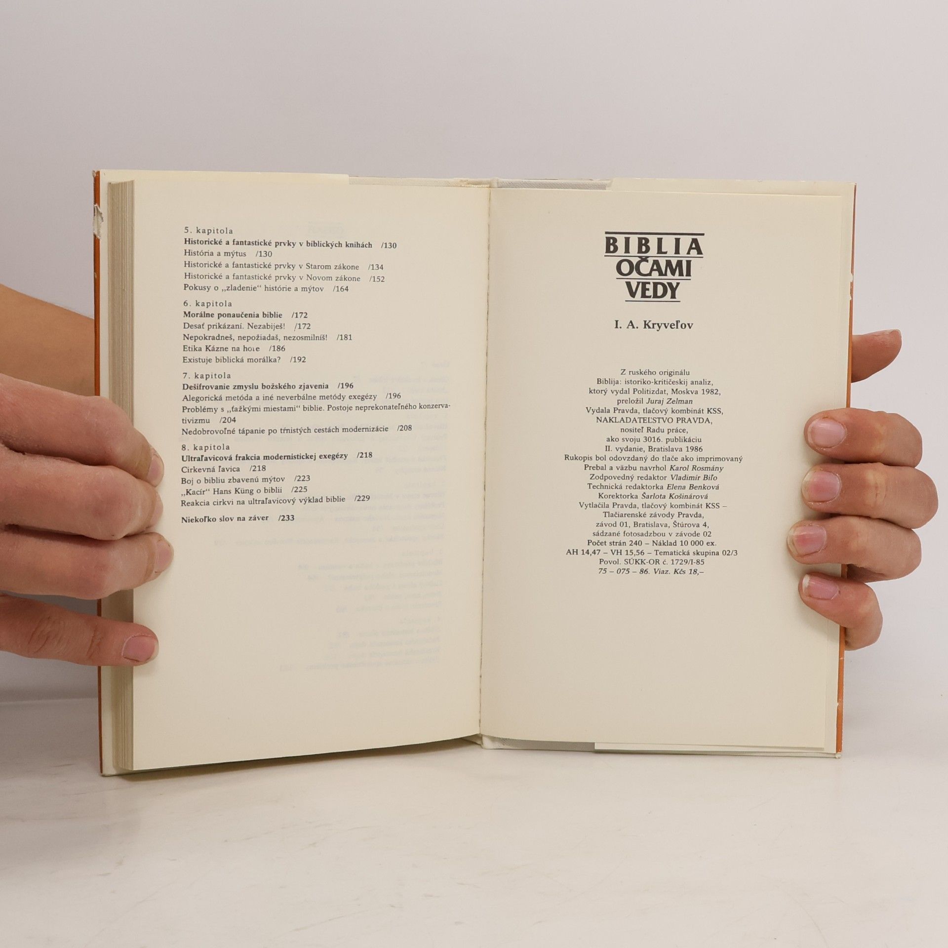 I. A. Kryveľov Biblia očami vedy