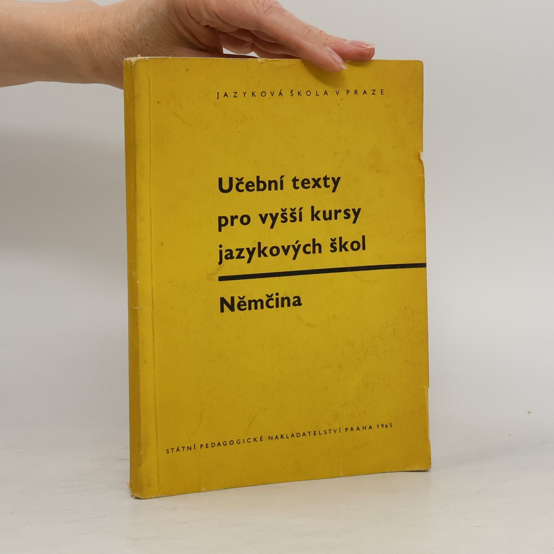 J. Fanta Učební texty pro vyšší kursy jazykových škol. Němčina