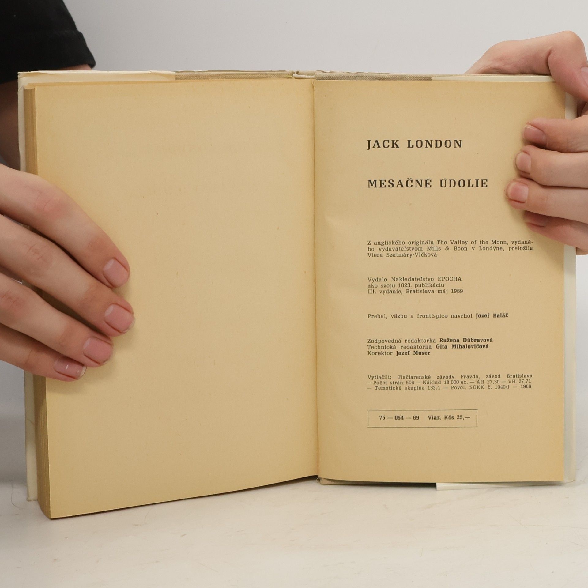 Jack London Mesačné údolie
