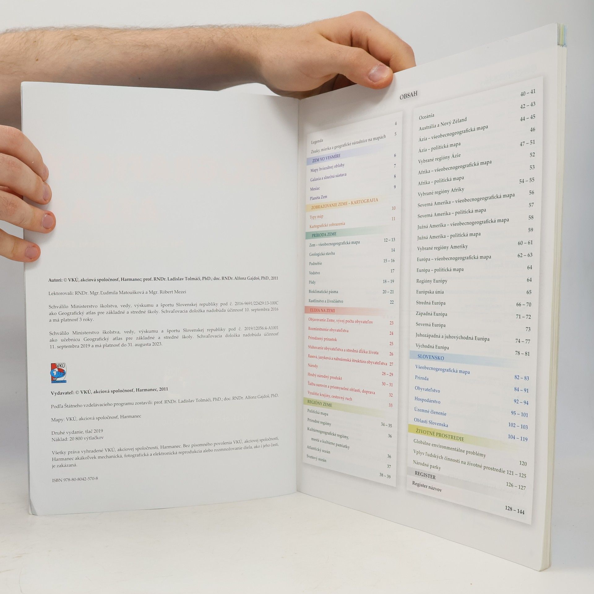 Ladislav Tolmáči Geografický atlas pre základné a stredné školy