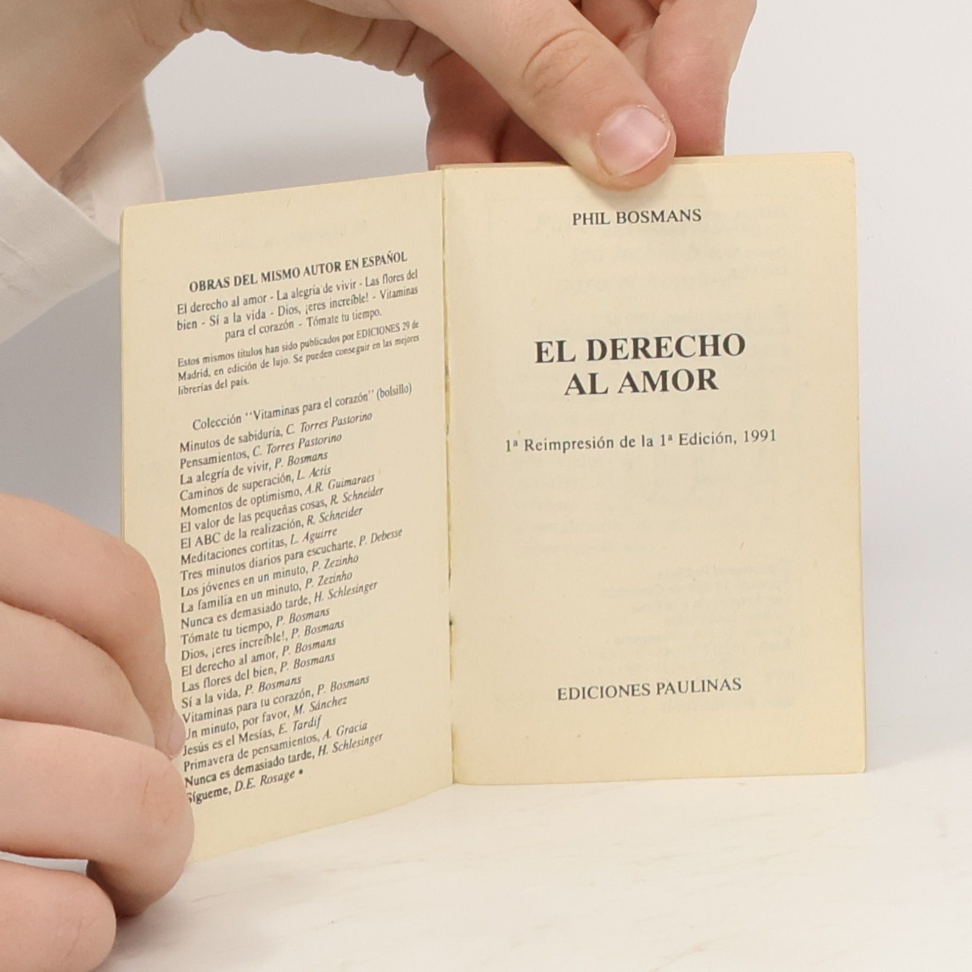 Phil Bosmans El derecho al amor