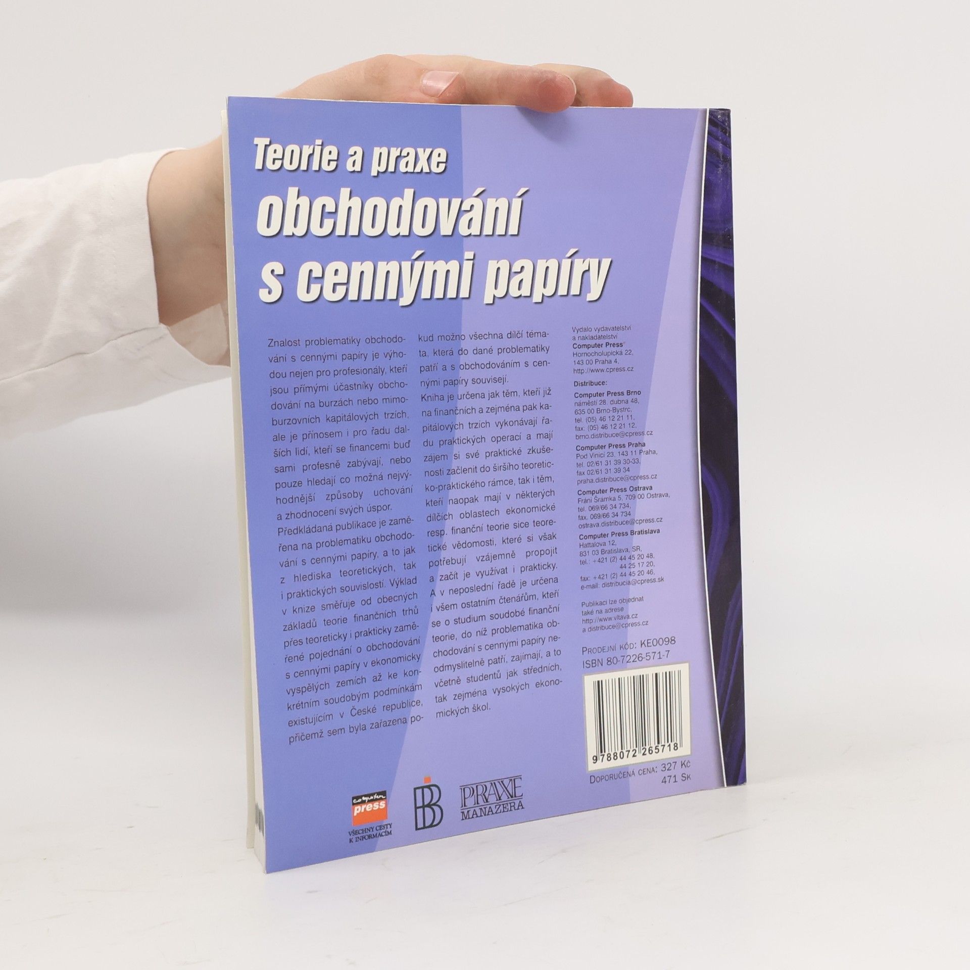 Oldřich Rejnuš Teorie a praxe obchodování s cennými papíry