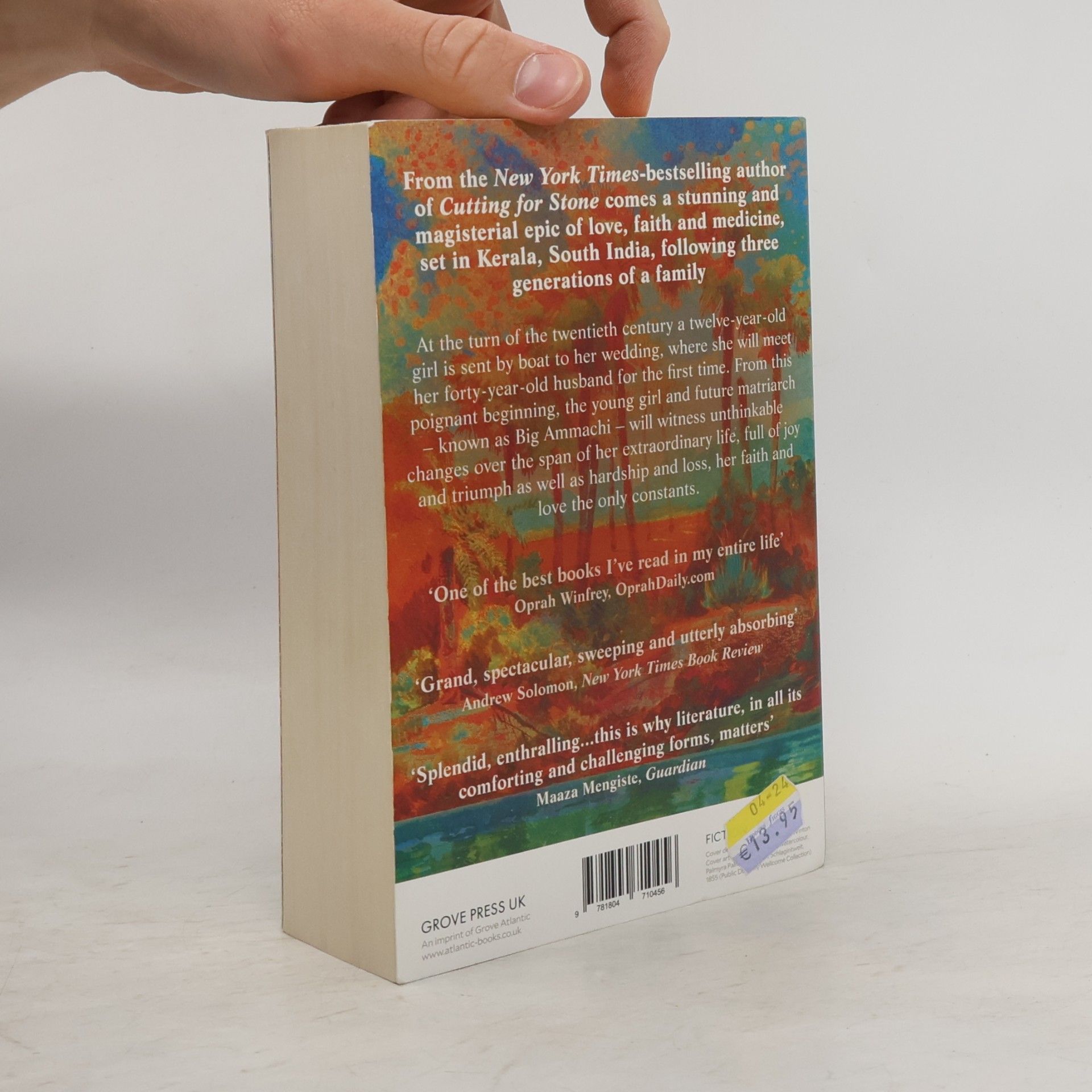Abraham Verghese The Covenant of Water: An Oprah´s Book Club Selection
