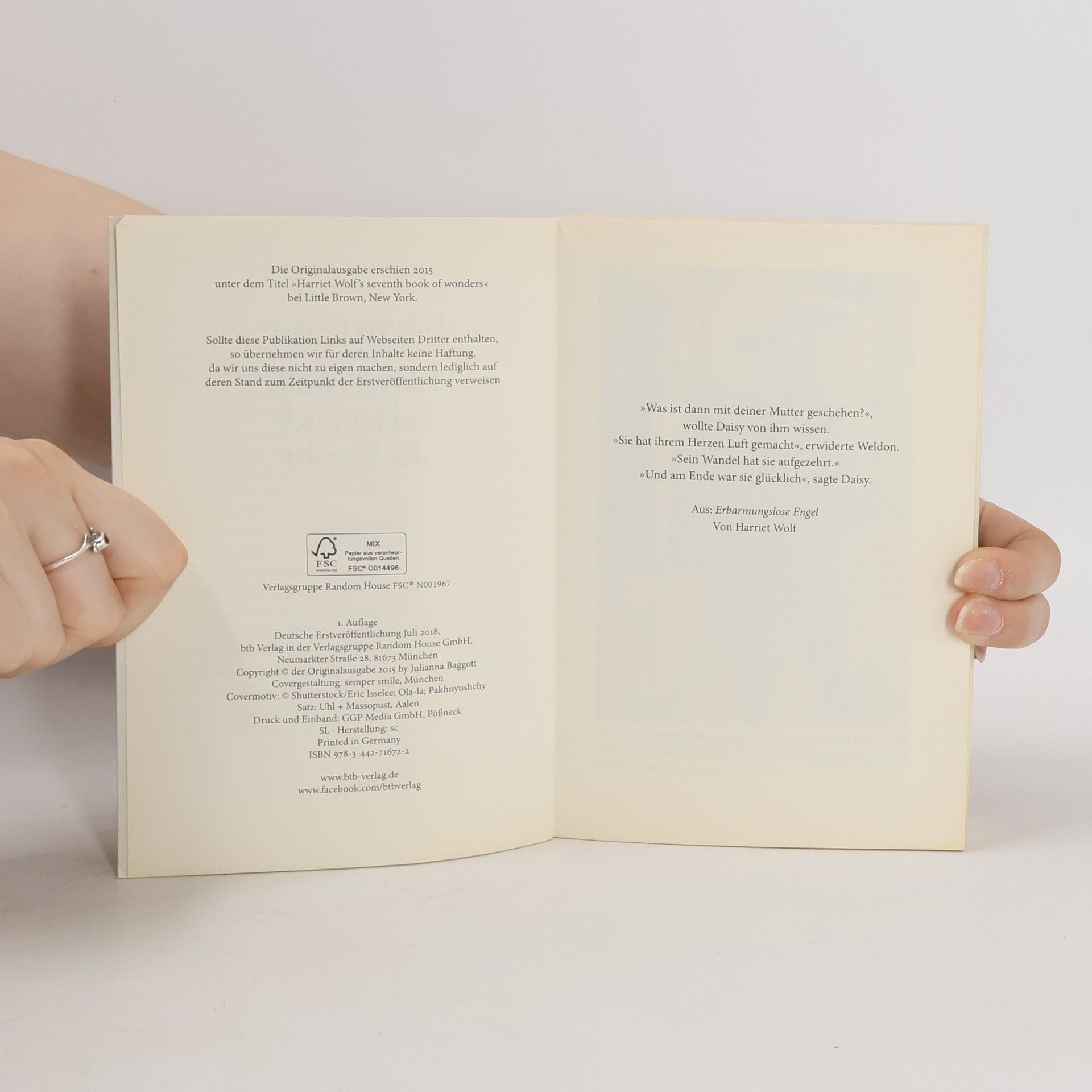 Bridget Asher Harriet Wolfs siebtes Buch der Wunder