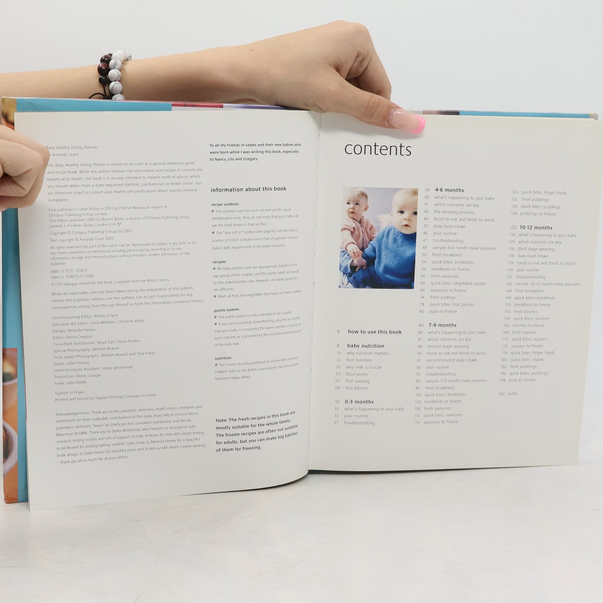 Amanda Grant Baby Healthy Eating Planner