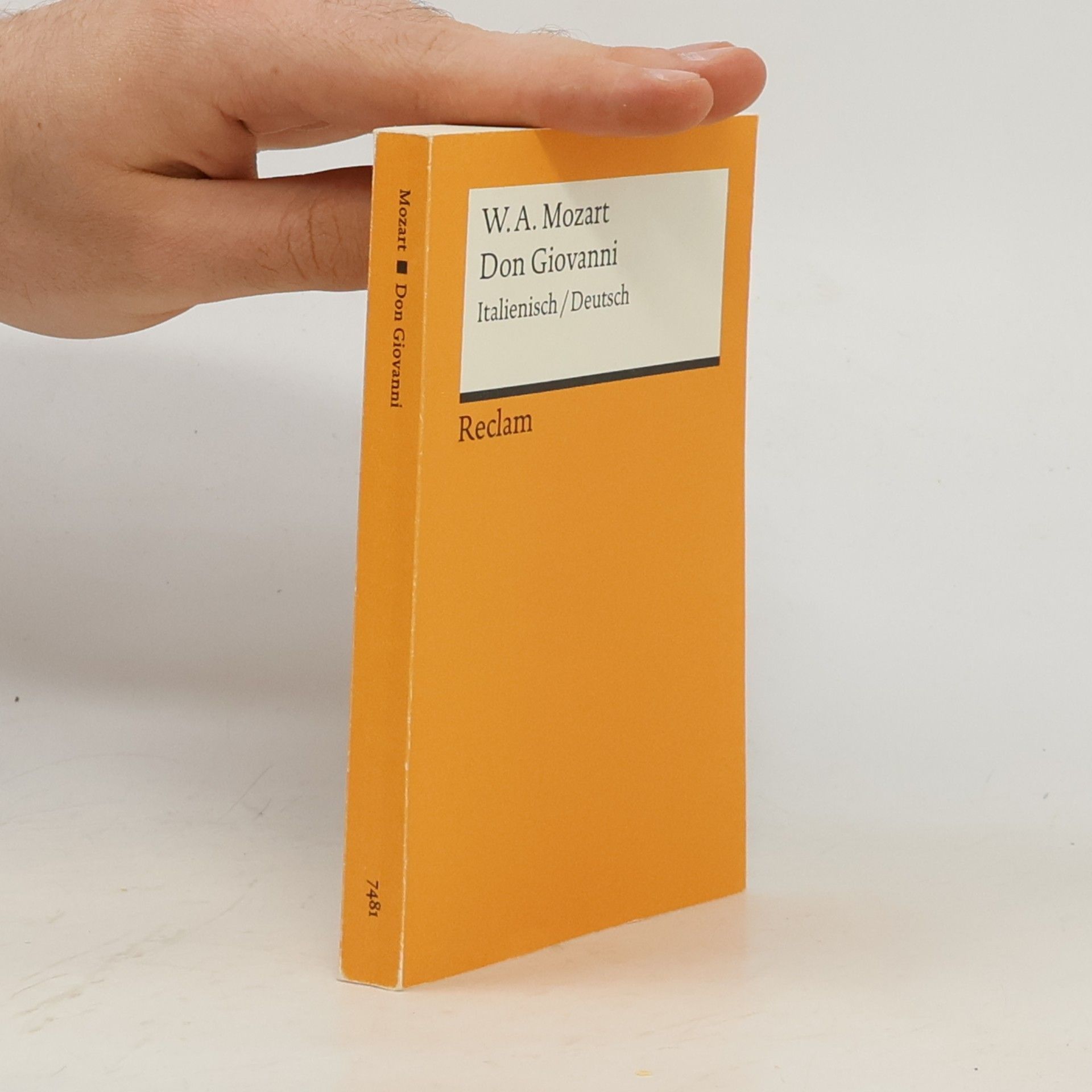 Wolfgang Amadeus Mozart Don Giovanni. Textbuch Italienisch-Deutsch