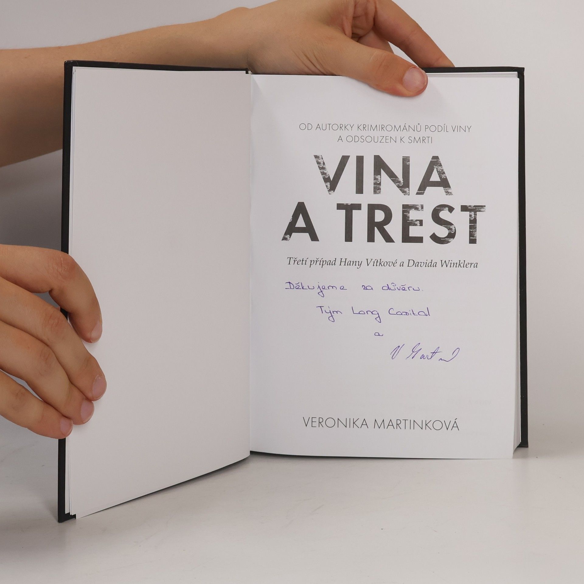 Veronika Martinková Vina a trest. Třetí případ Hany Vítkové a Davida Winklera