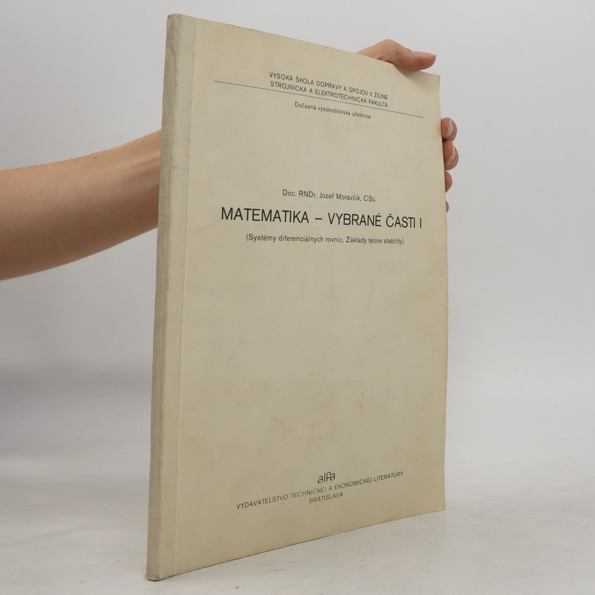 Matematika. Vybrané části I.