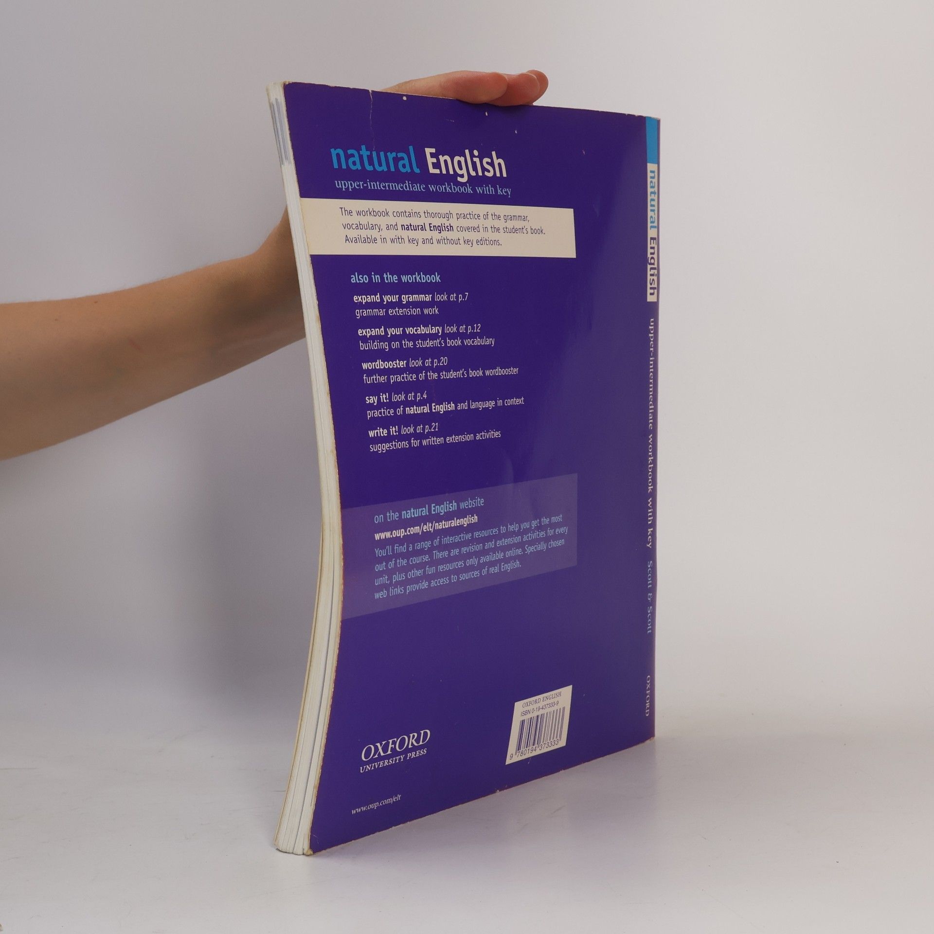 Wolfgang Bauer Natural English : Upper-intermediate Workbook with Key