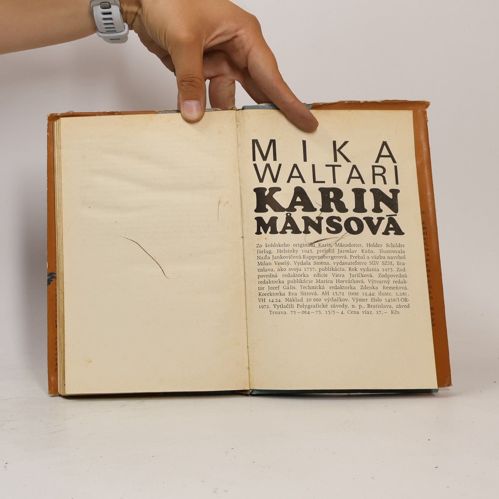 Mika Waltari Karin Mansová