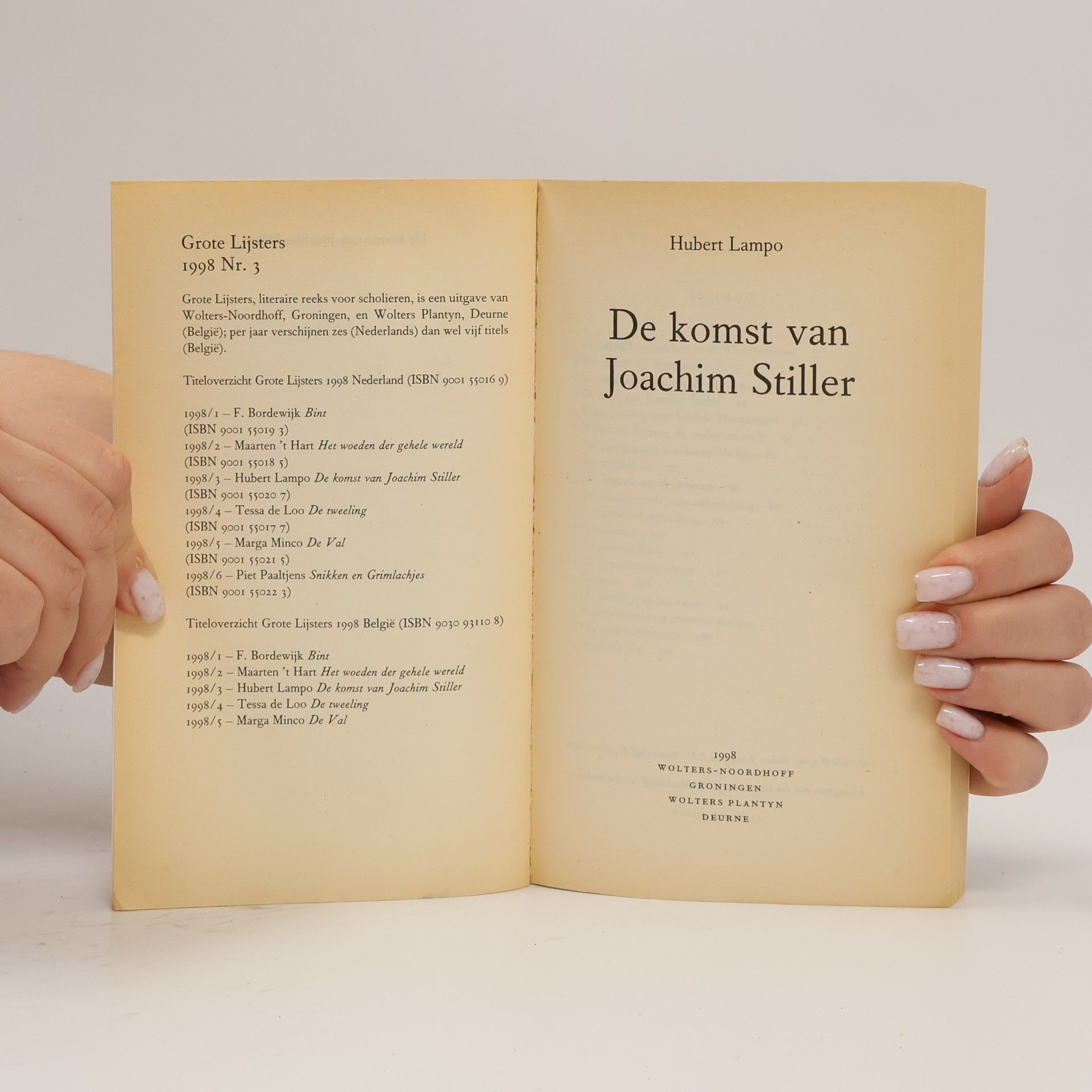 Hubert Lampo De komst van Joachim Stiller