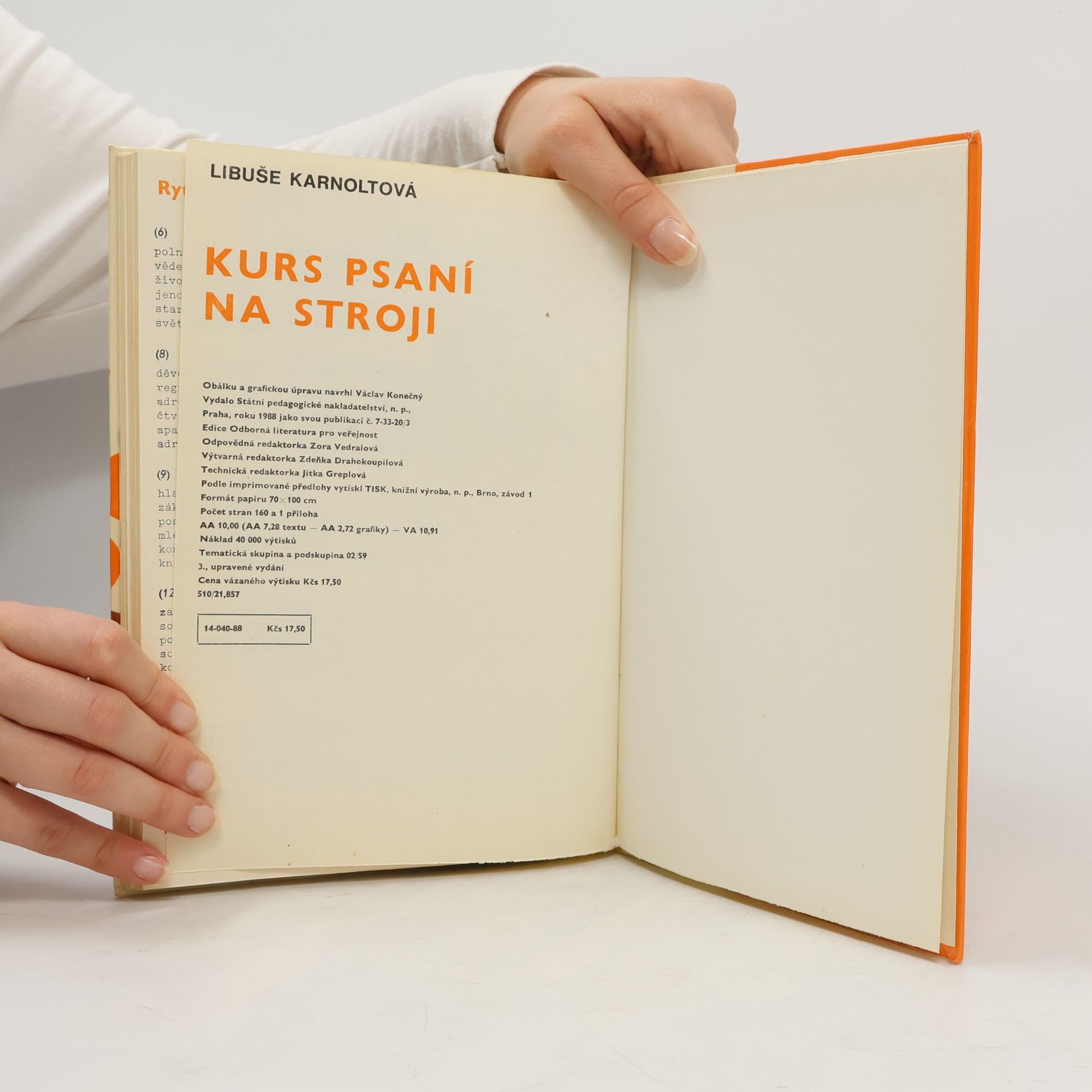 Libuše Karnoltová Kurs psaní na stroji