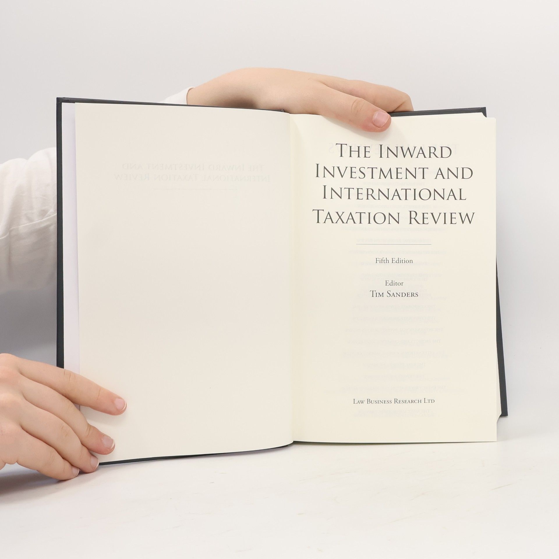 Tim Sanders The Inward Investment And International Taxation Review