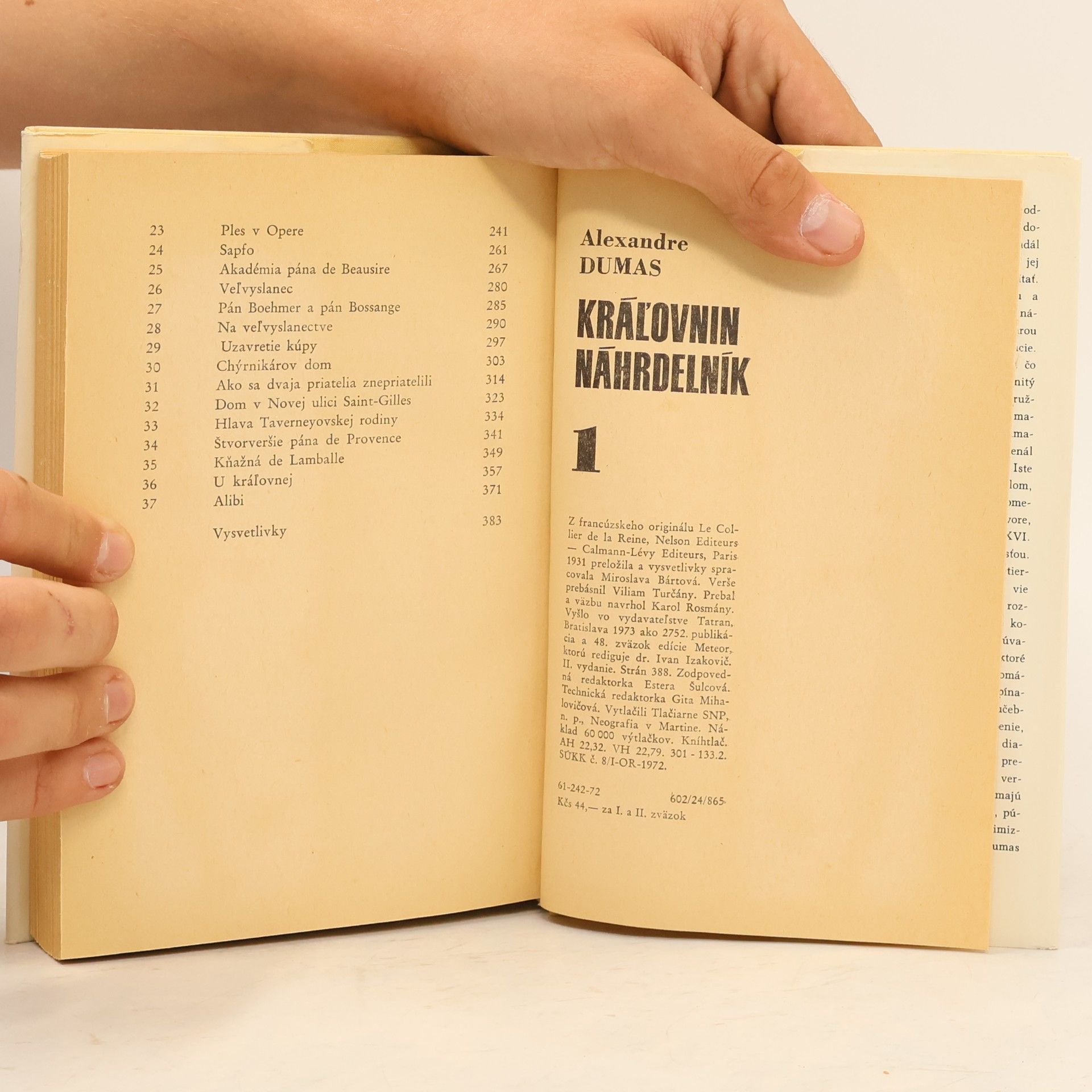 Alexandre Dumas Kráľovnin náhrdelník 1