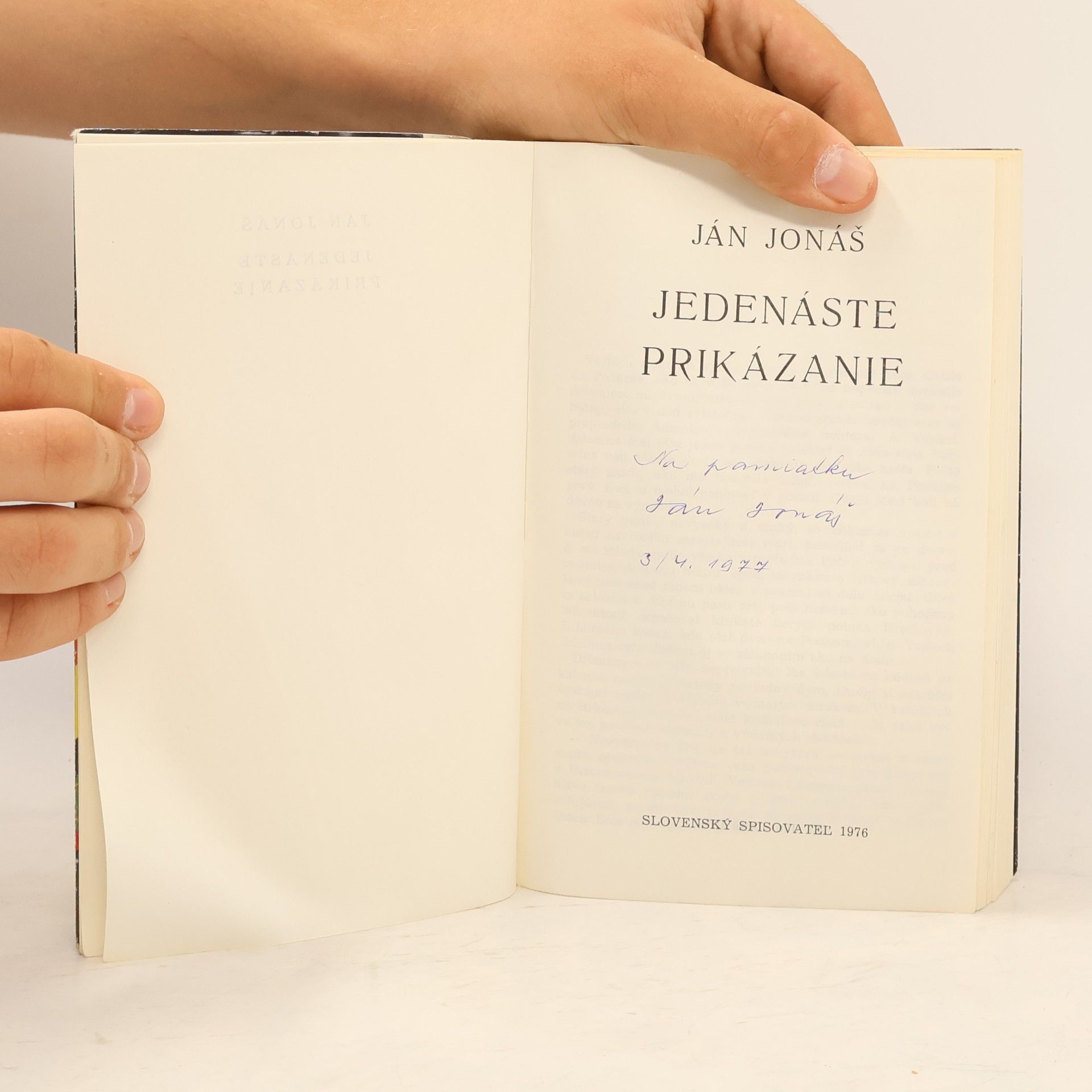 Ján Jonáš Jedenáste prikazanie