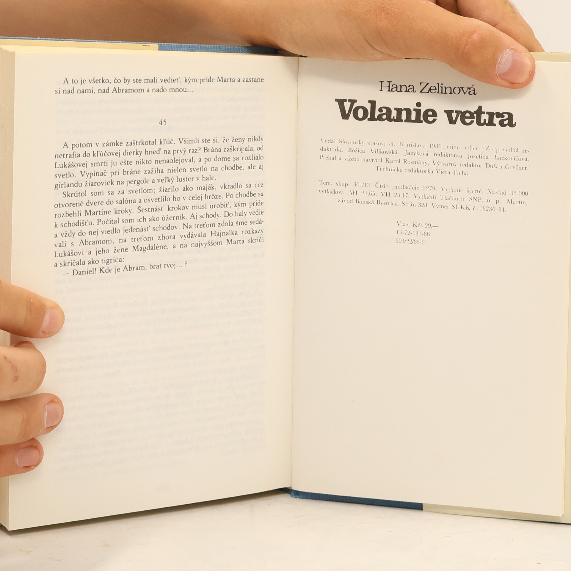 Hana Zelinová Volanie vetra