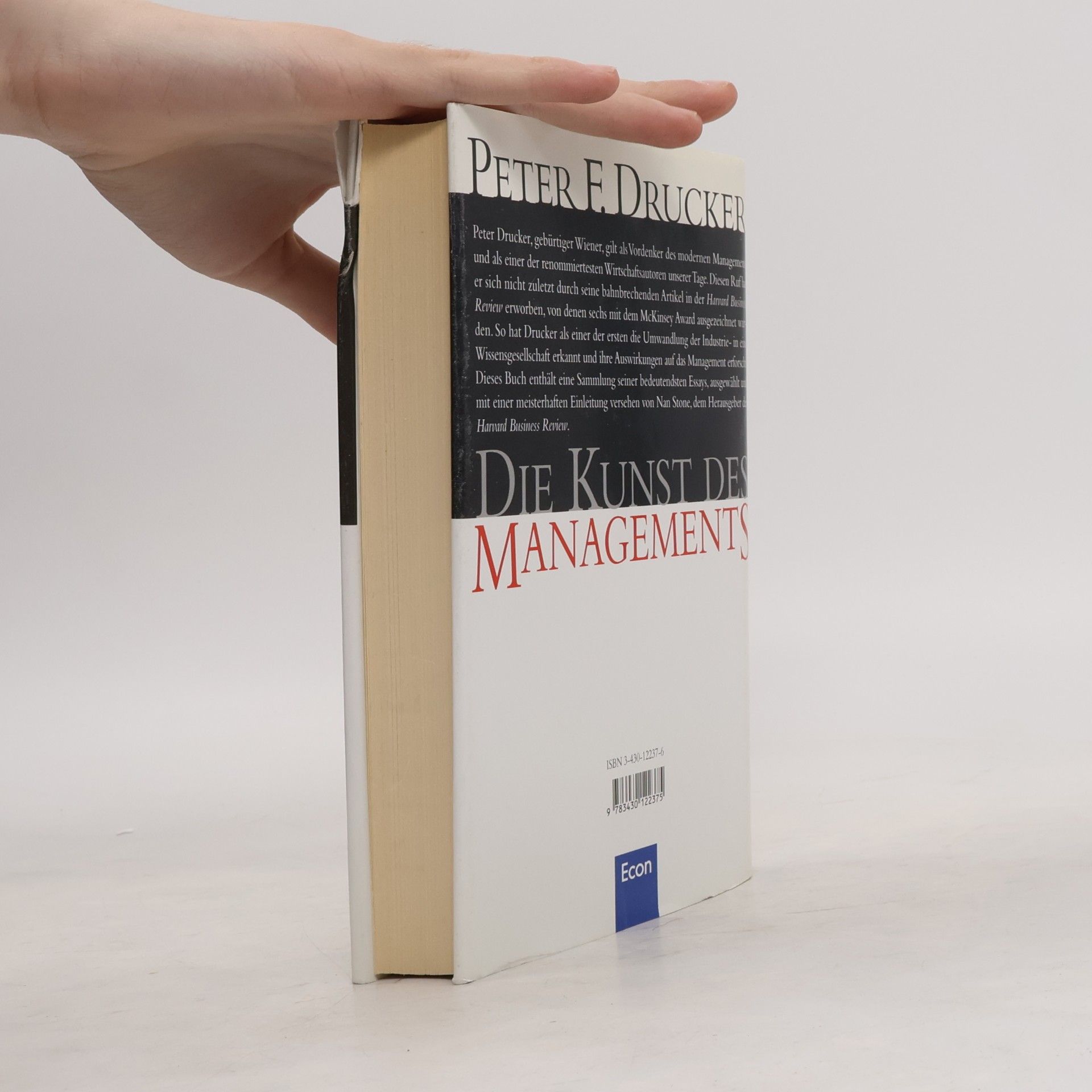 Peter Ferdinand Drucker Die Kunst des Managements