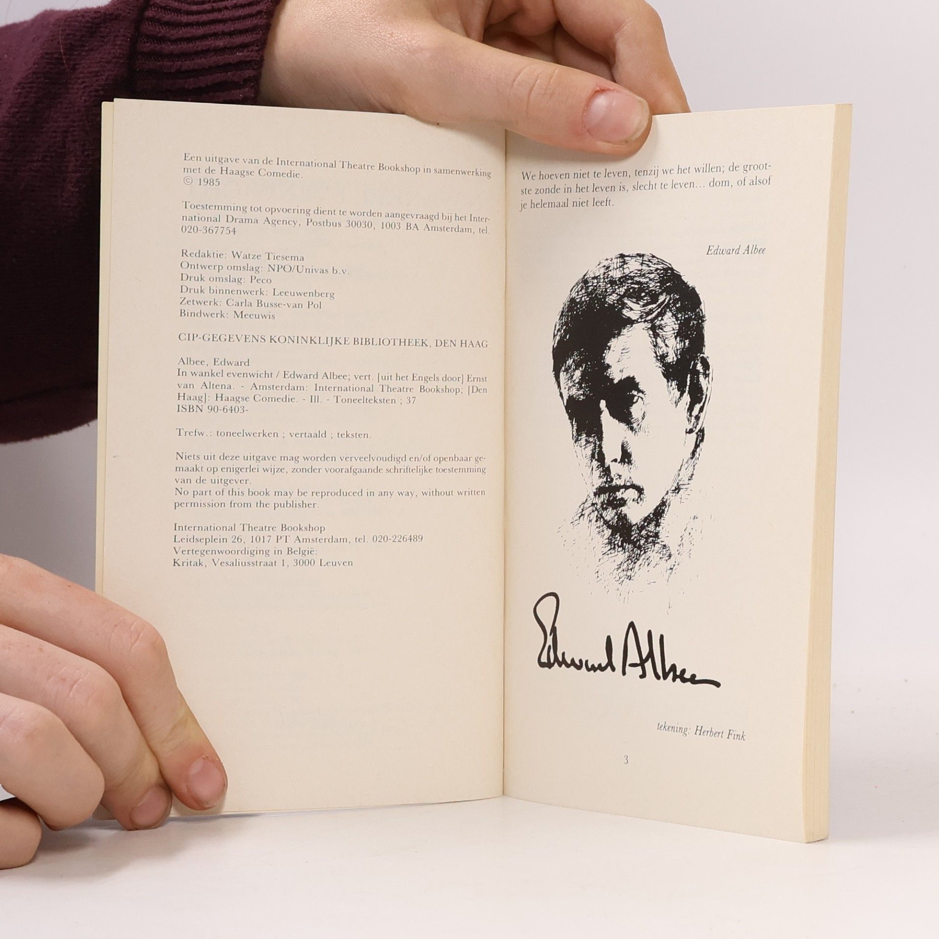 Edward Albee In wankel Evenwicht